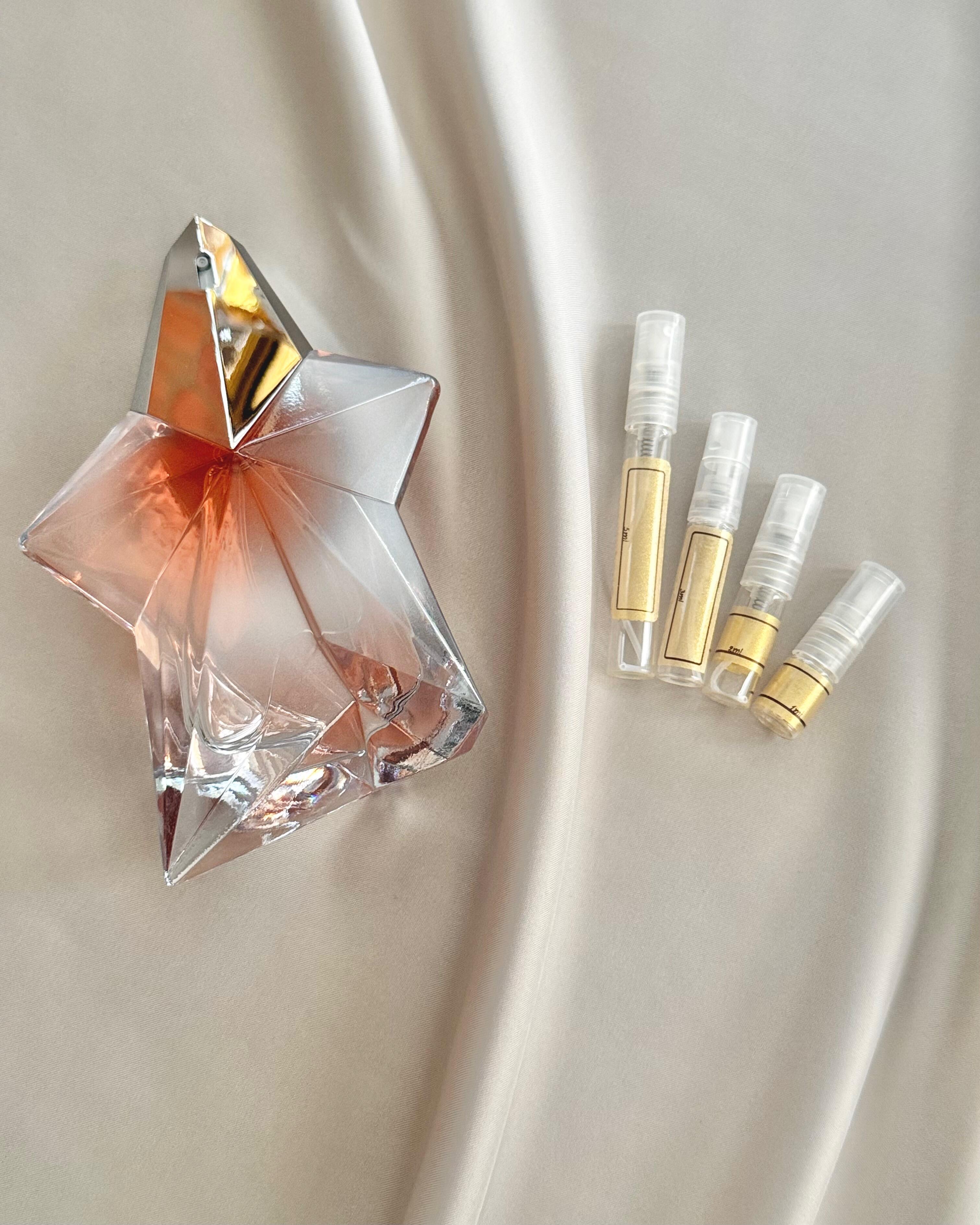 Mugler Angel Blush with sample bottles