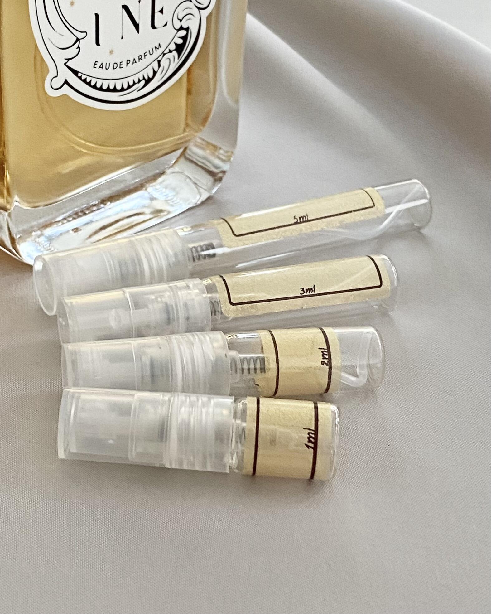Odette Parfum Co Madeleine and sample bottles