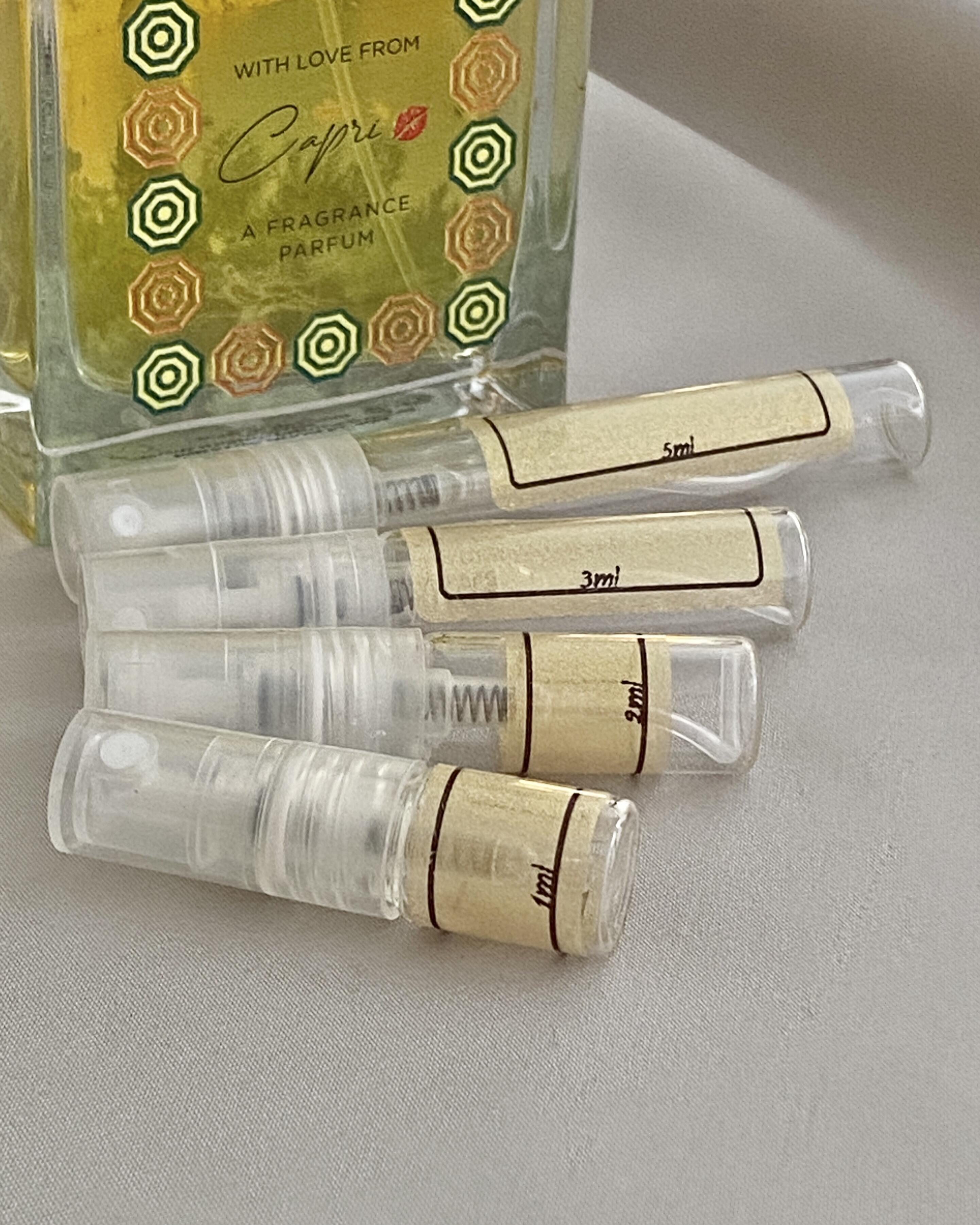 Jo Loves With Love from Capri and sample bottles