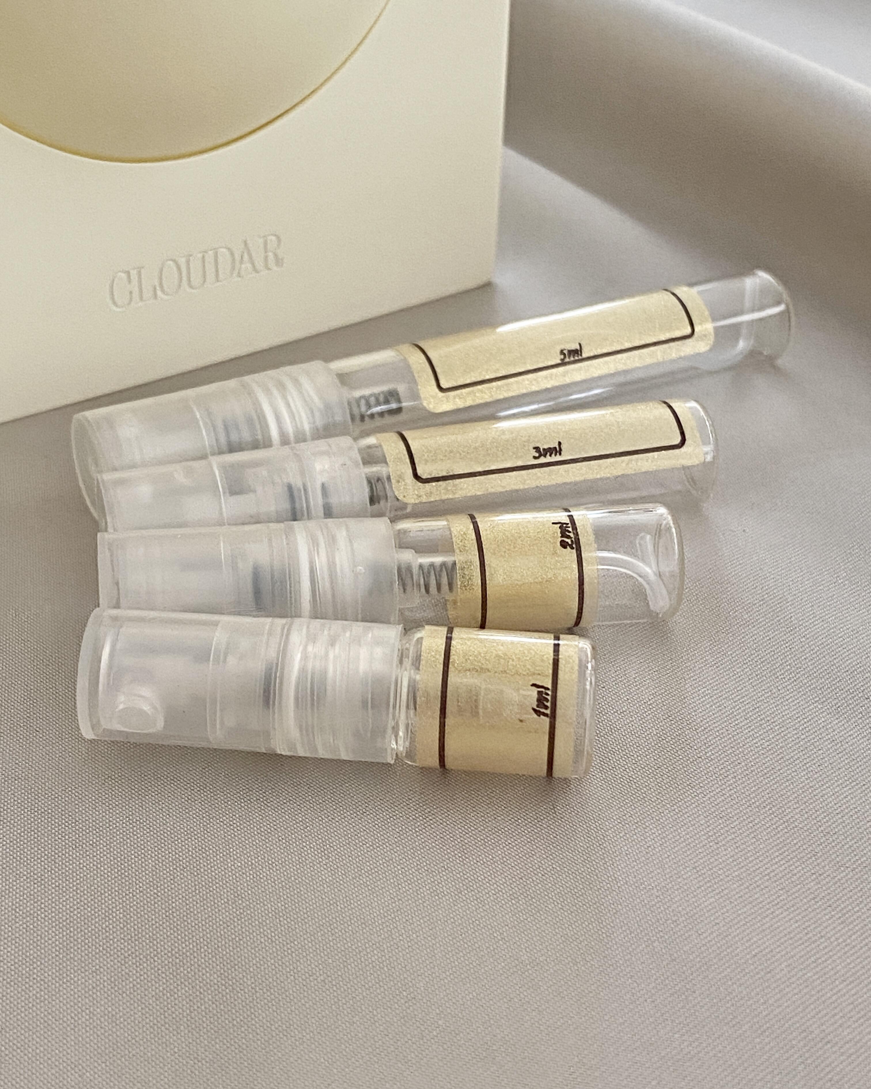 Better World Fragrance House Cloudar with sample bottles