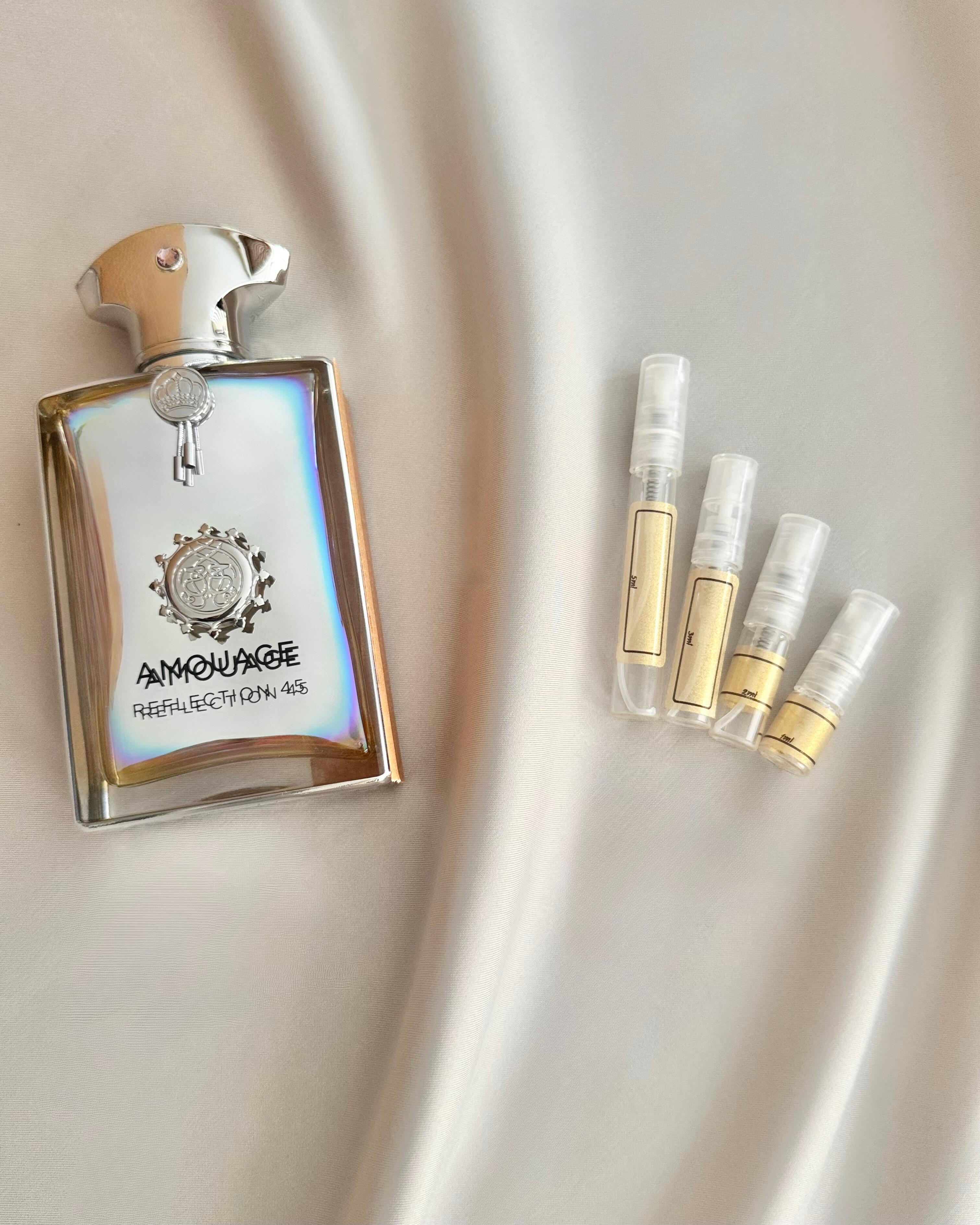 Amouage Reflection Man 45 with sample bottles