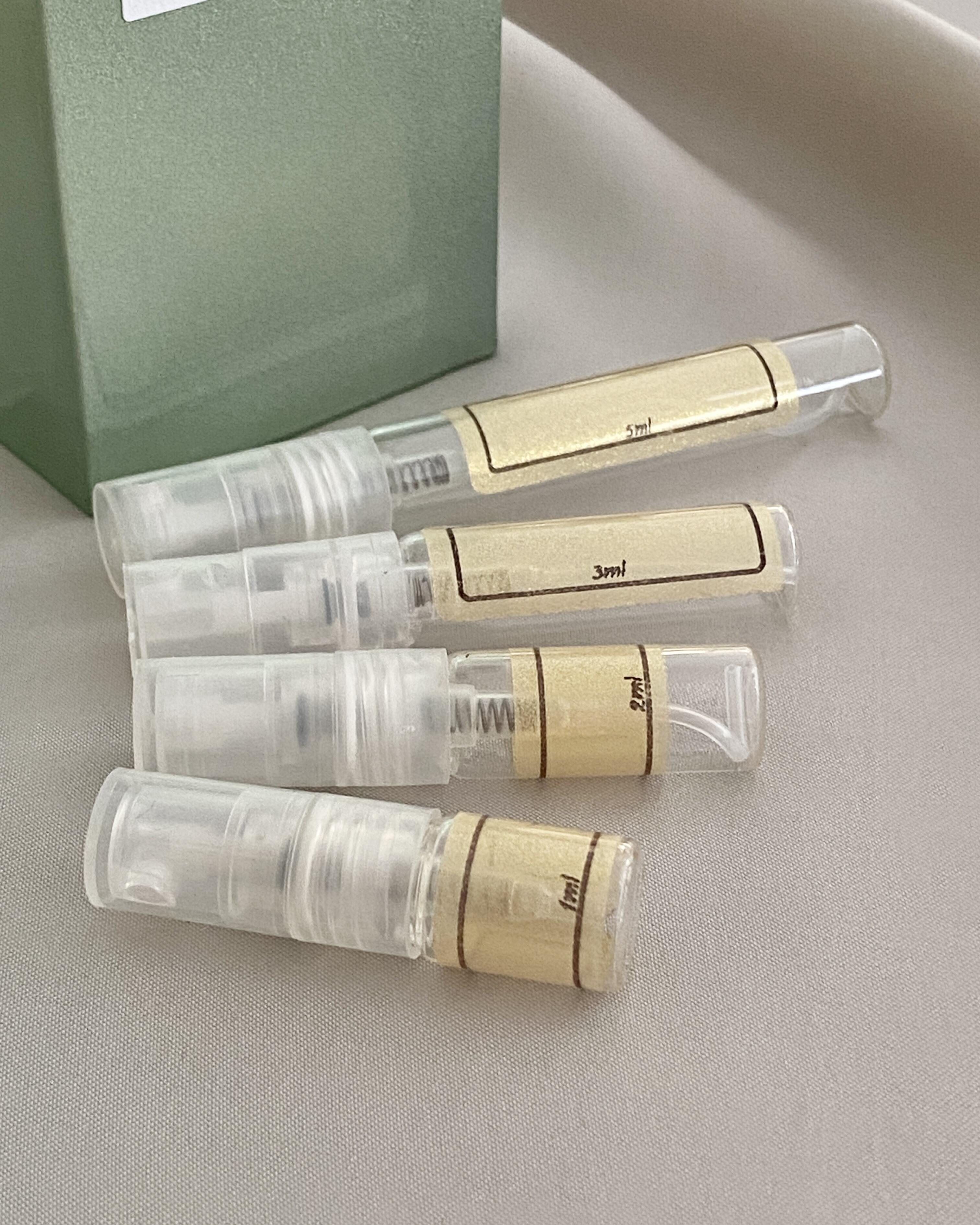 Loewe Aire Sutileza and sample bottles