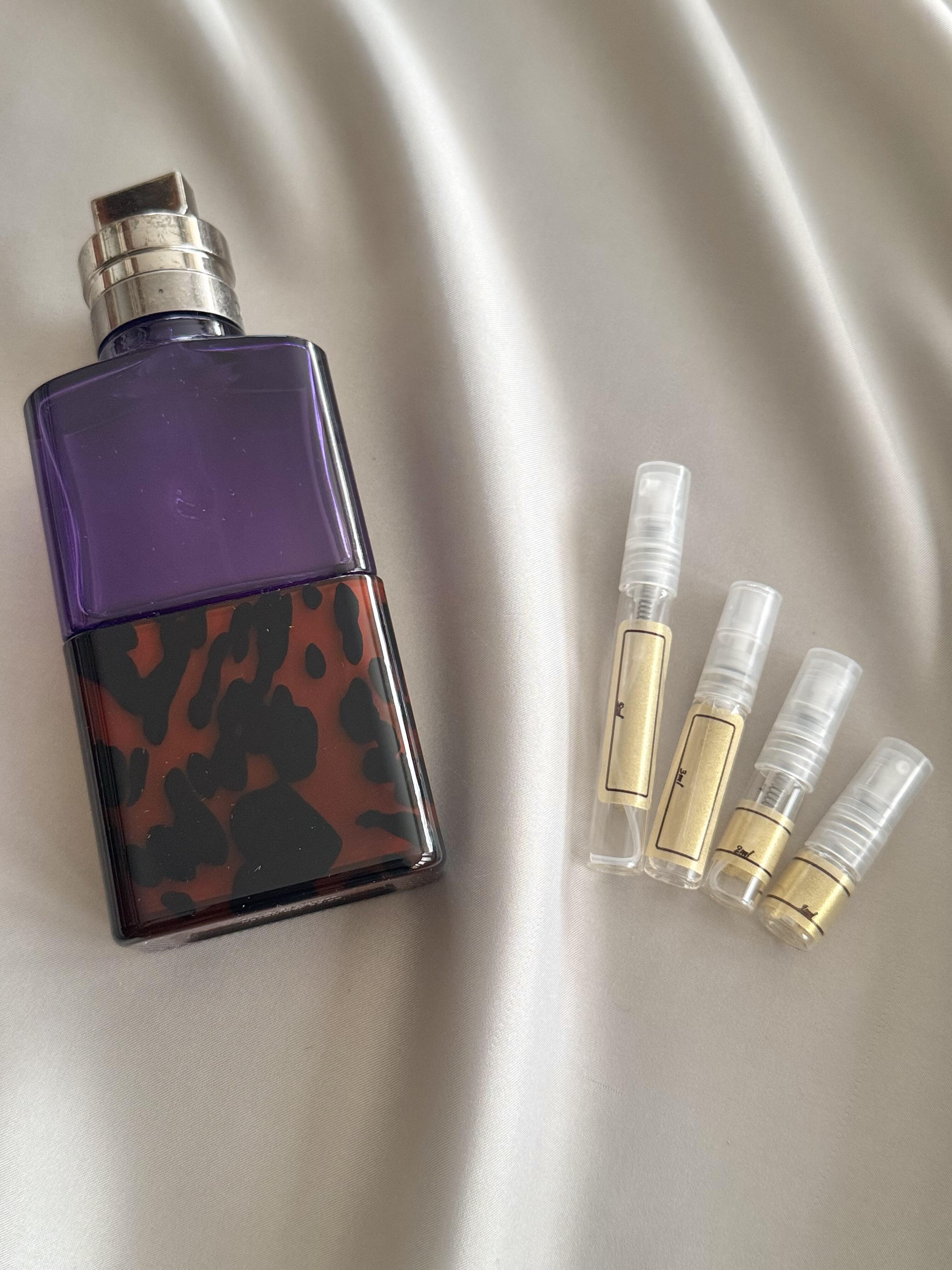 Dries Van Notes Fleur du Mal with sample bottles