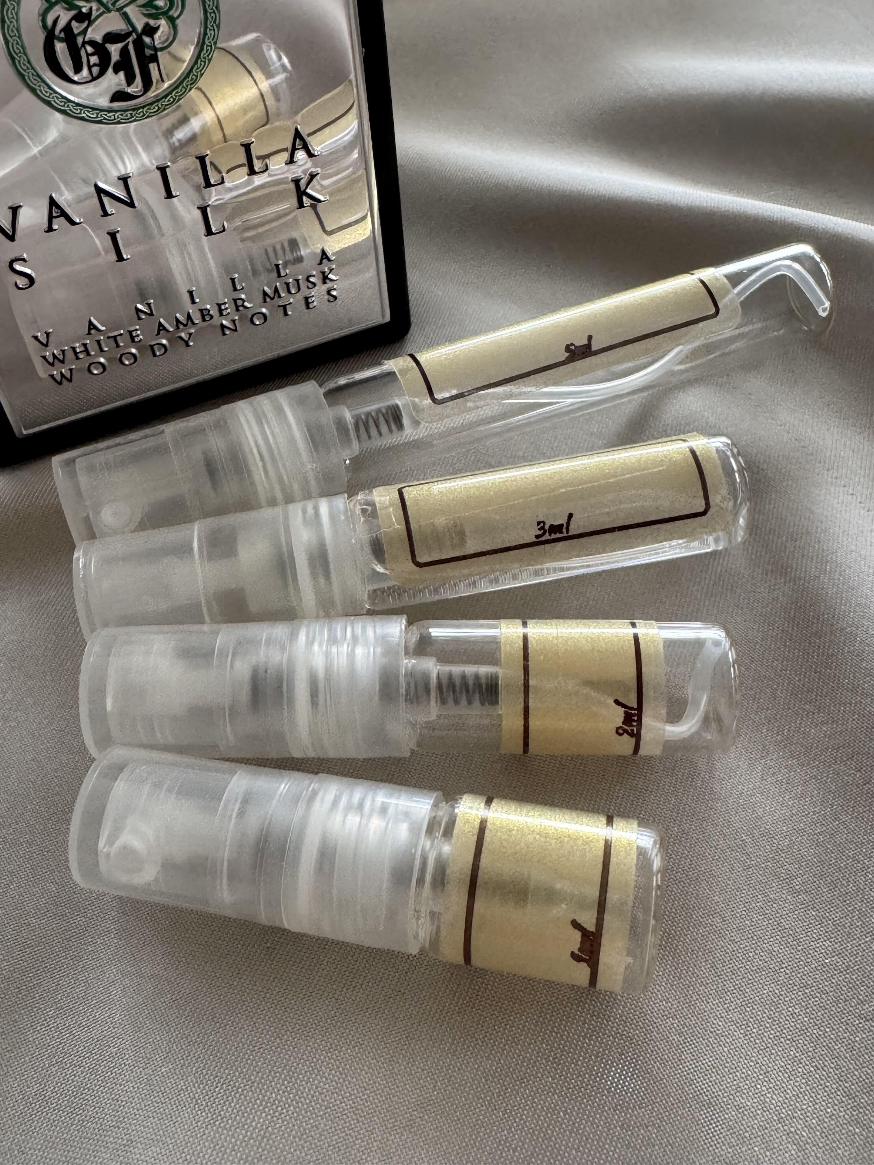 Gallagher Fragrances Vanilla Silk with sample bottles
