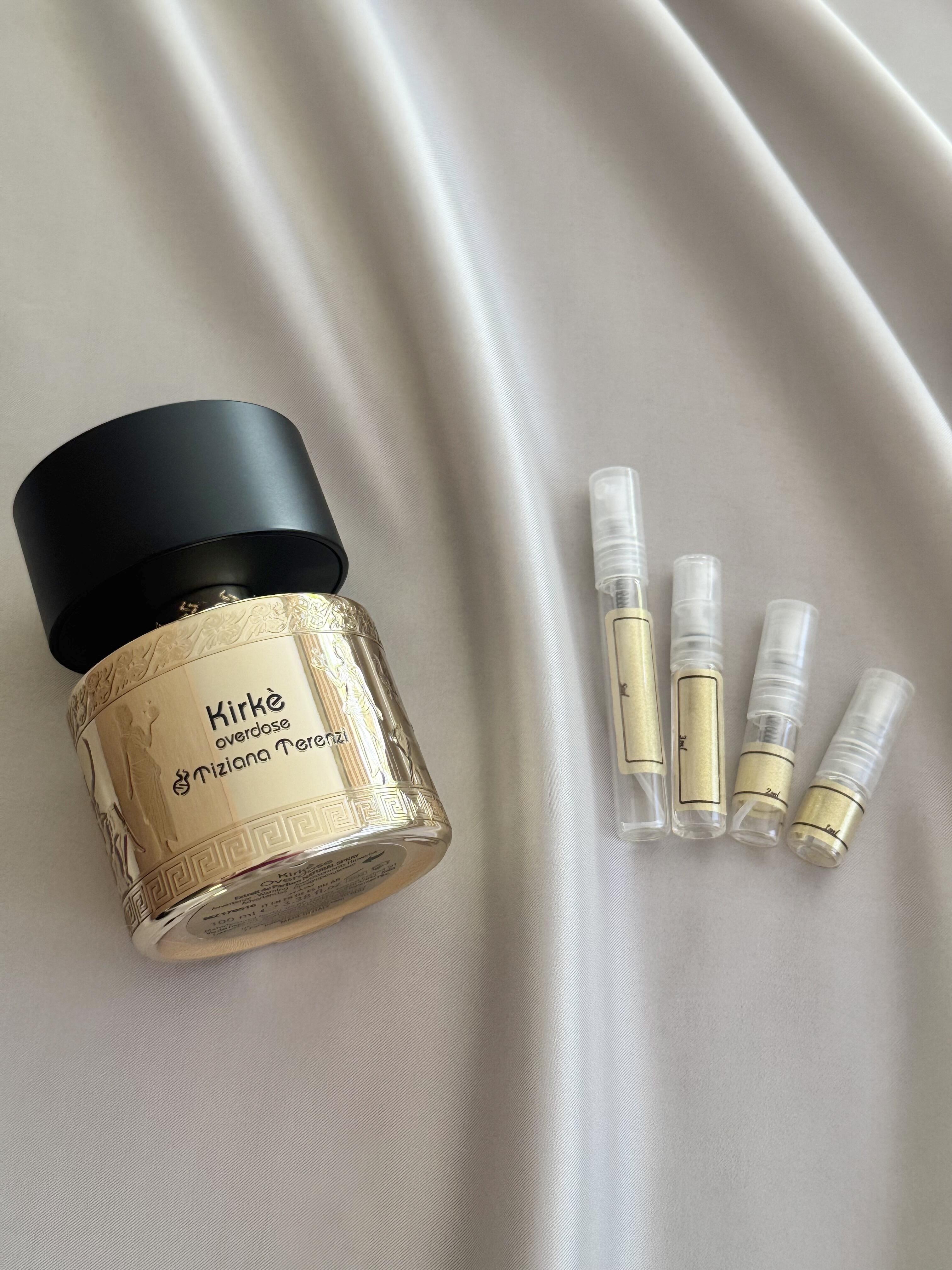 Tiziana Terenzi Kirke Overdose with sample bottles