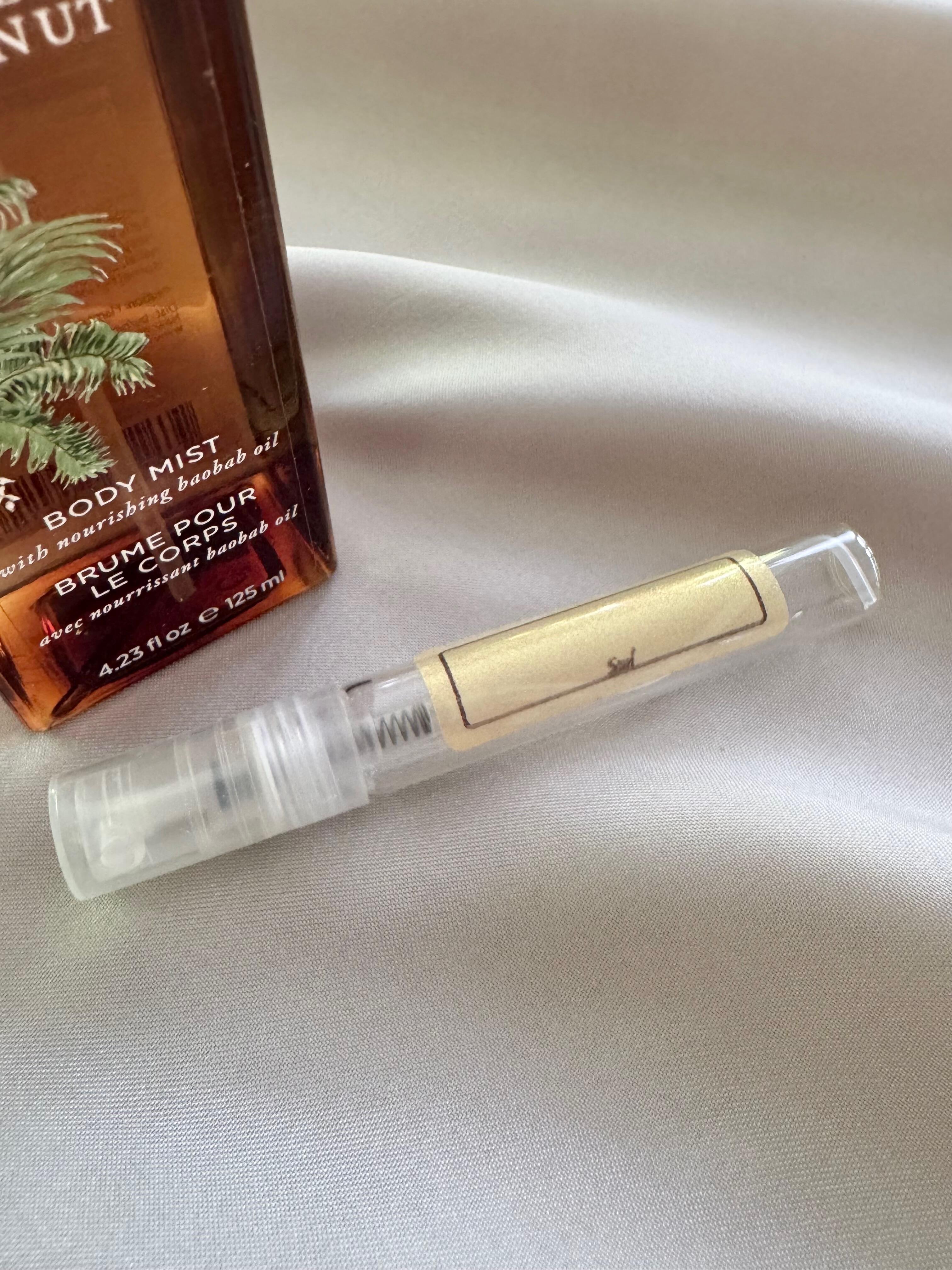 Nest New York Body Mist Balinese Coconut and sample bottle