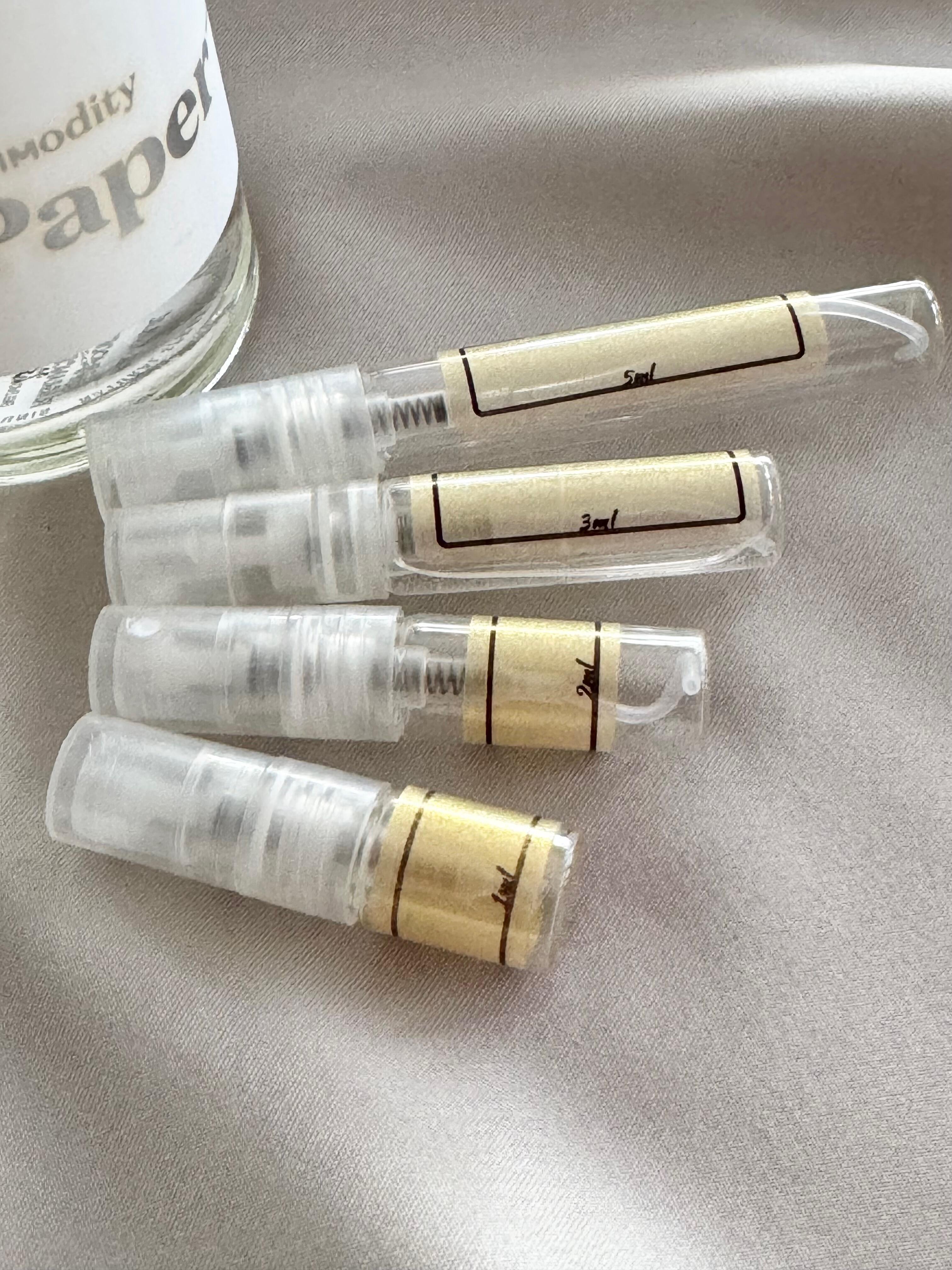 Commodity Paper - and sample bottles