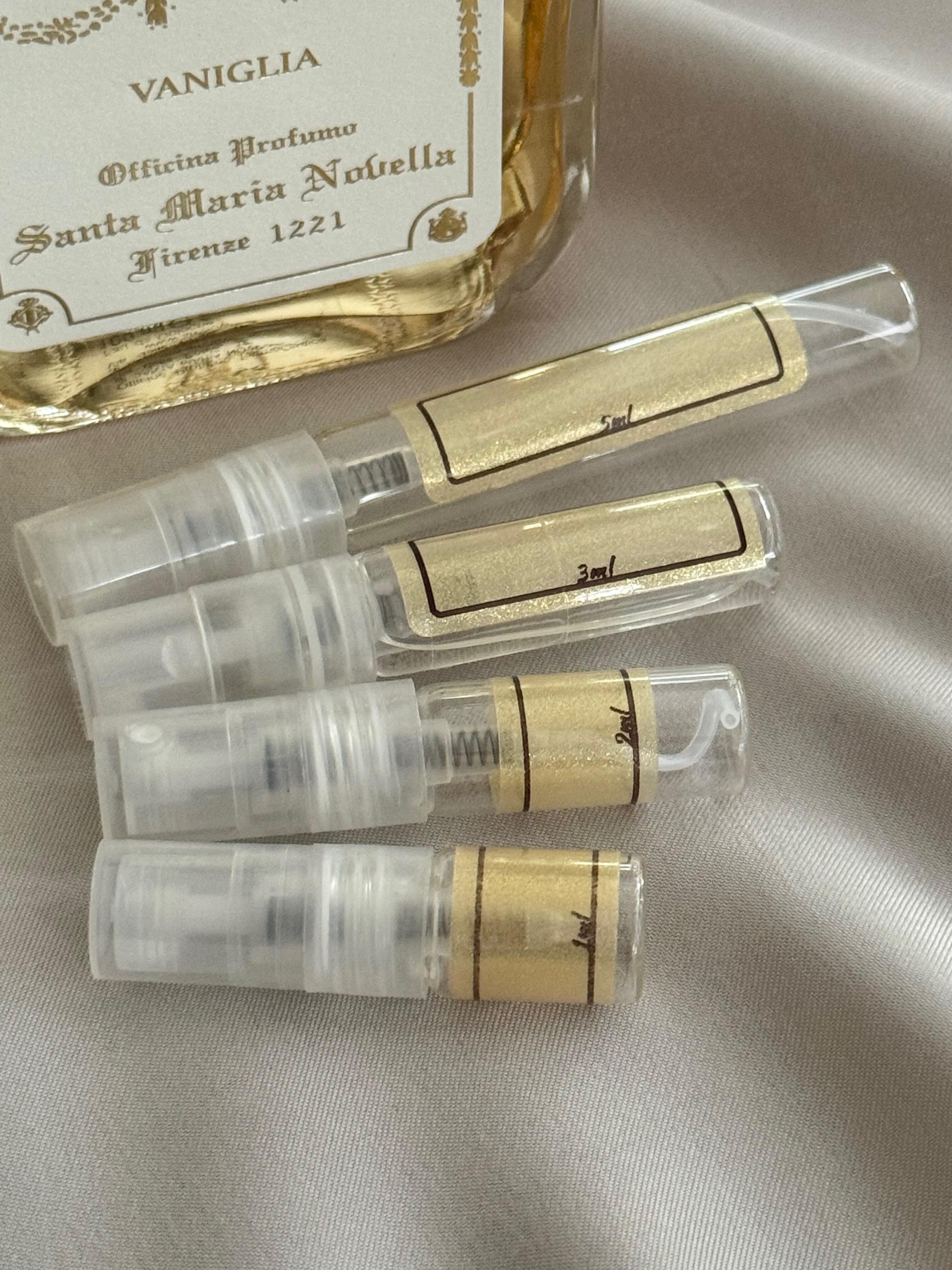 Santa Maria Novella Vaniglia and sample bottles