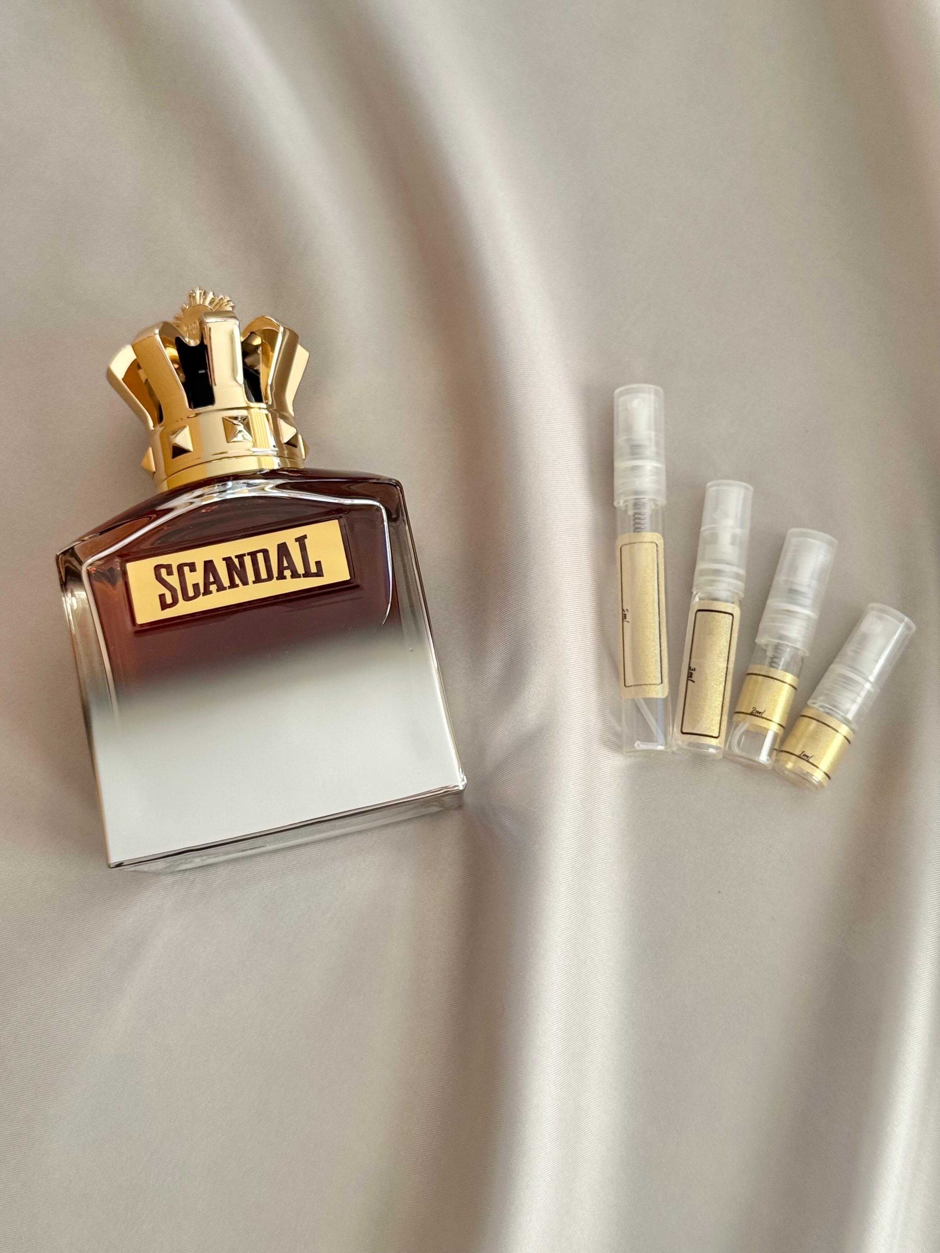 JEAN PAUL GAULTIER Scandal Homme Elixir with sample bottles