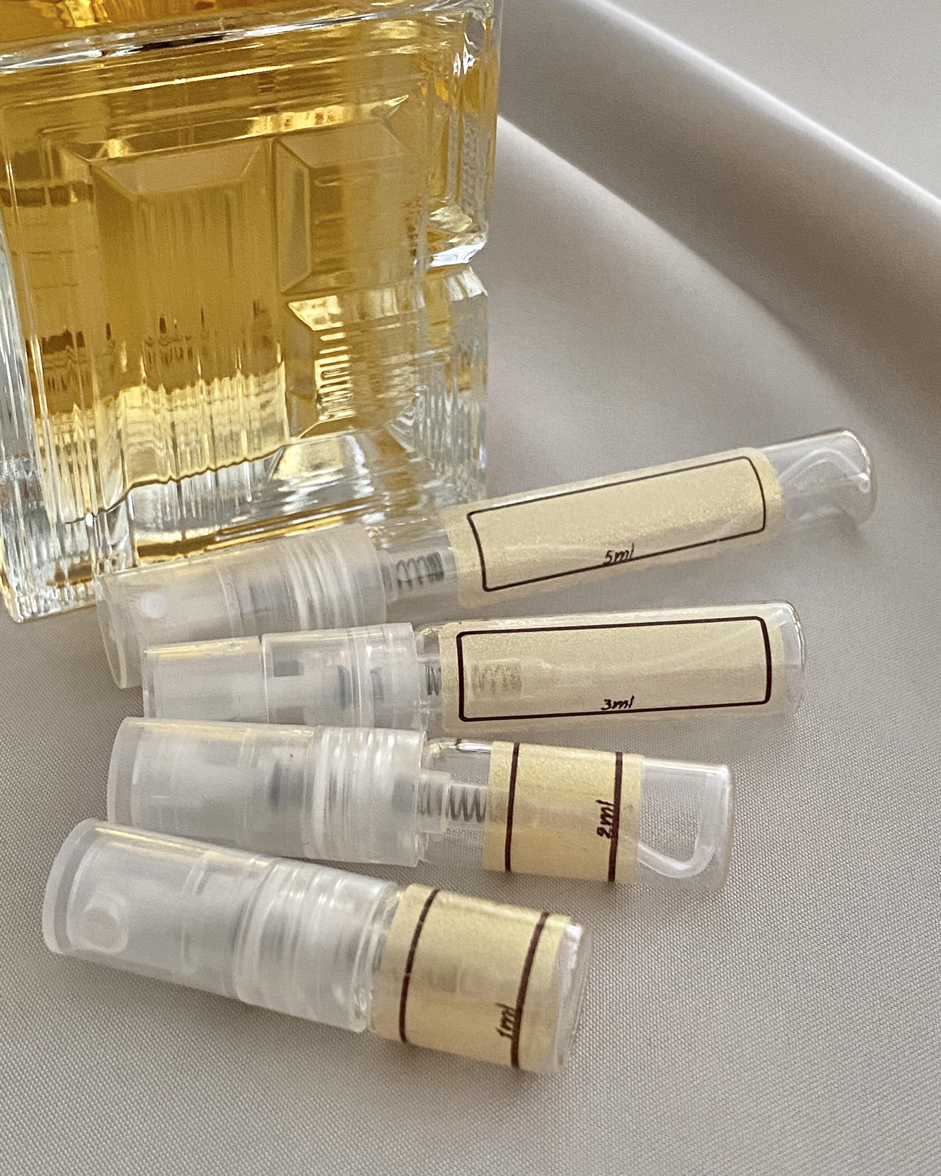 Balmain Paris Destin and sample bottles