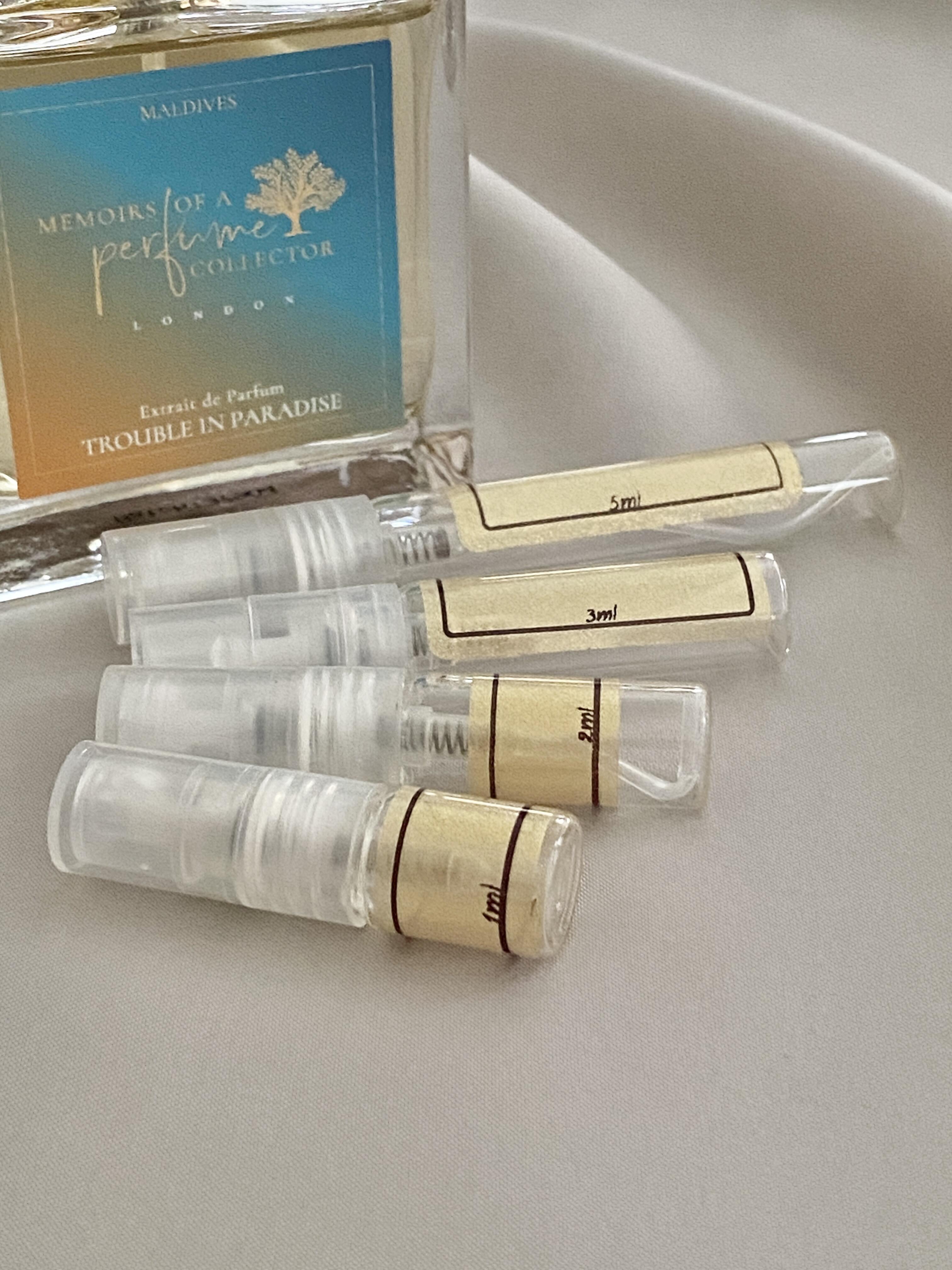 Memoirs of a Perfume Collector Trouble in Paradise with sample bottles