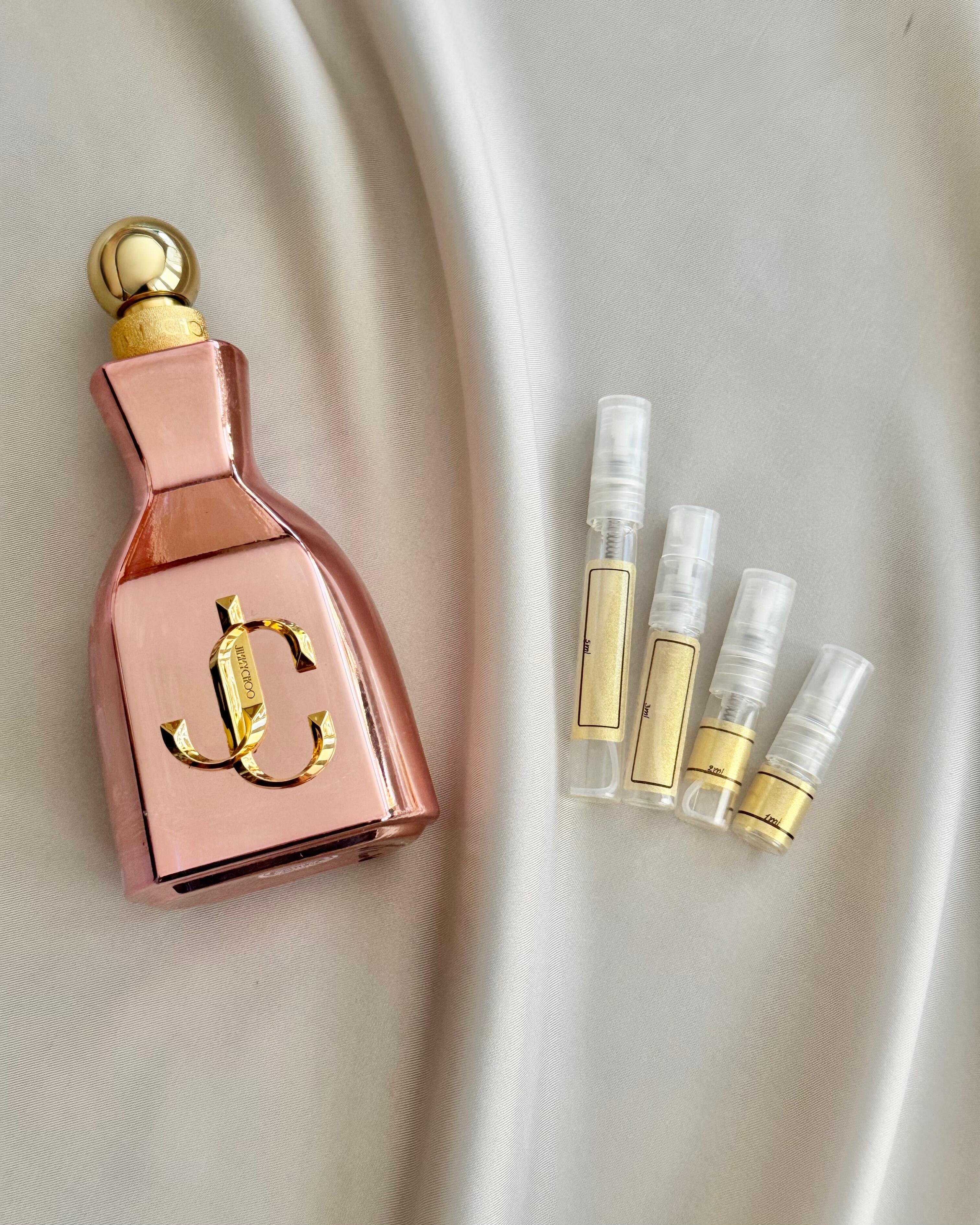 Jimmy Choo I Want Choo With Love with sample bottles
