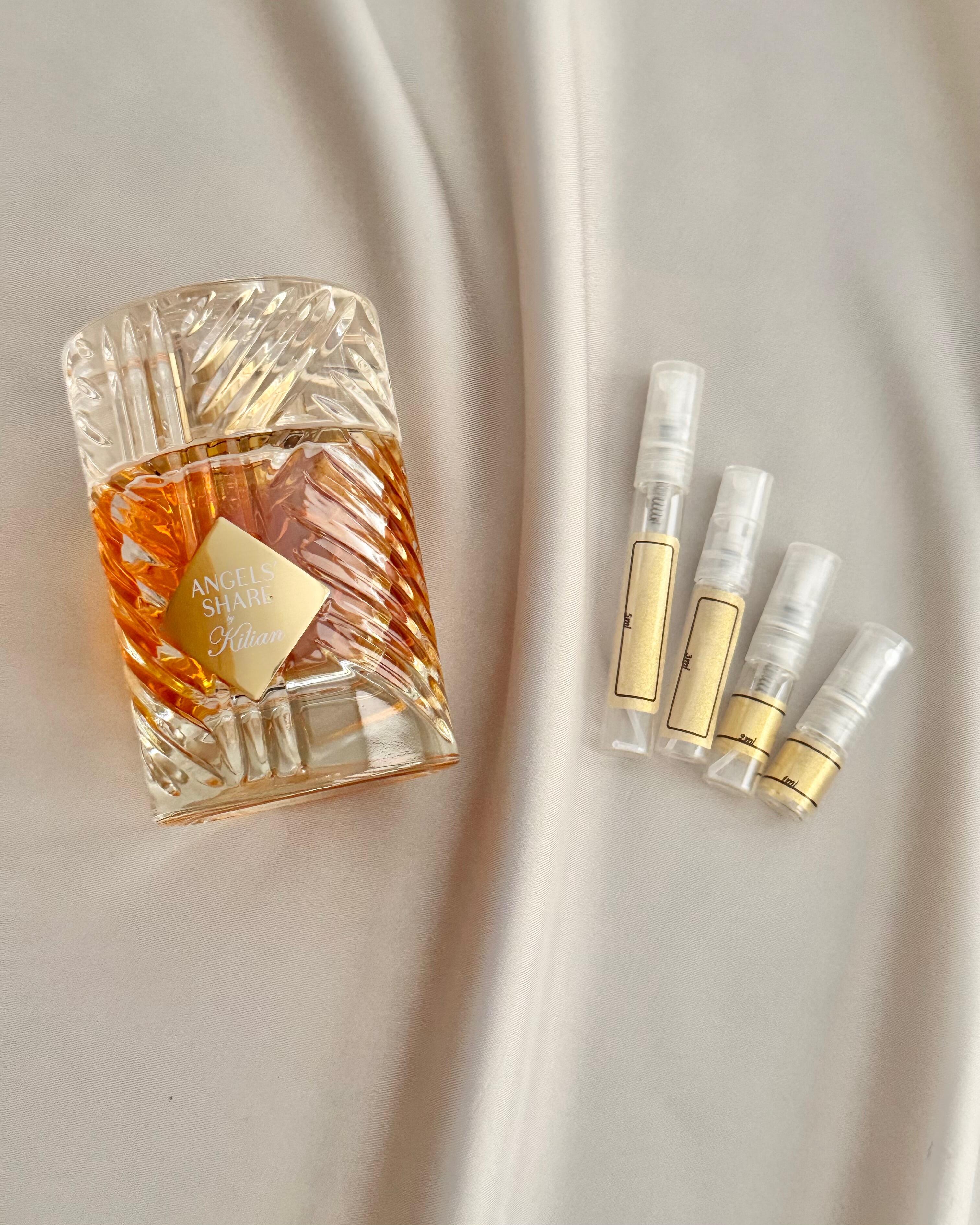 Kilian Angel's Share with sample bottles