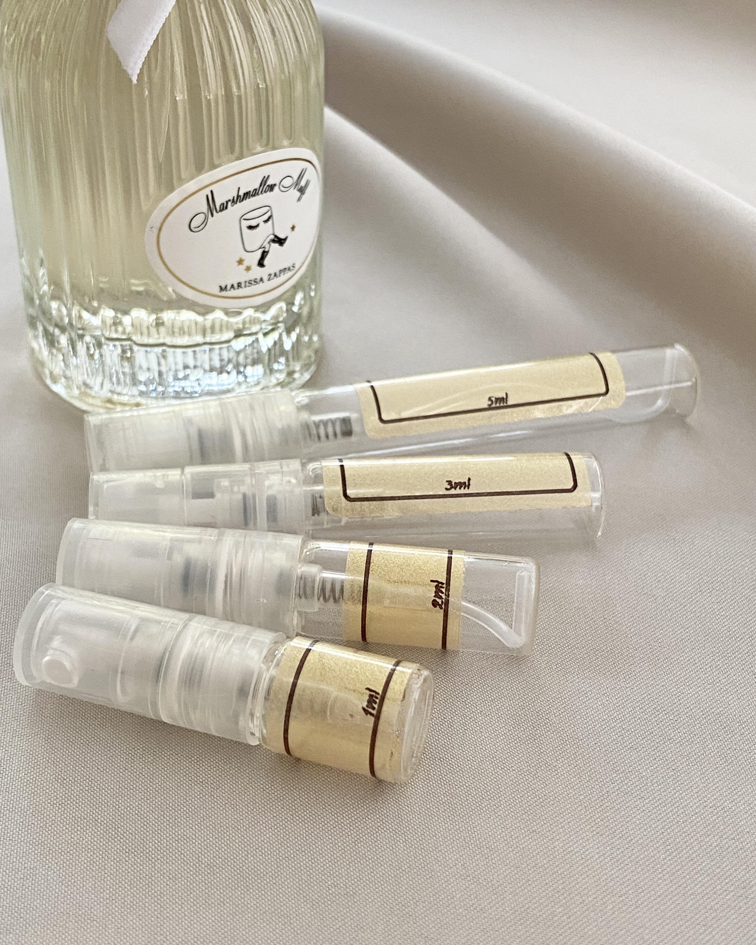 Marissa Zappas Marshmallow Muff with sample bottles