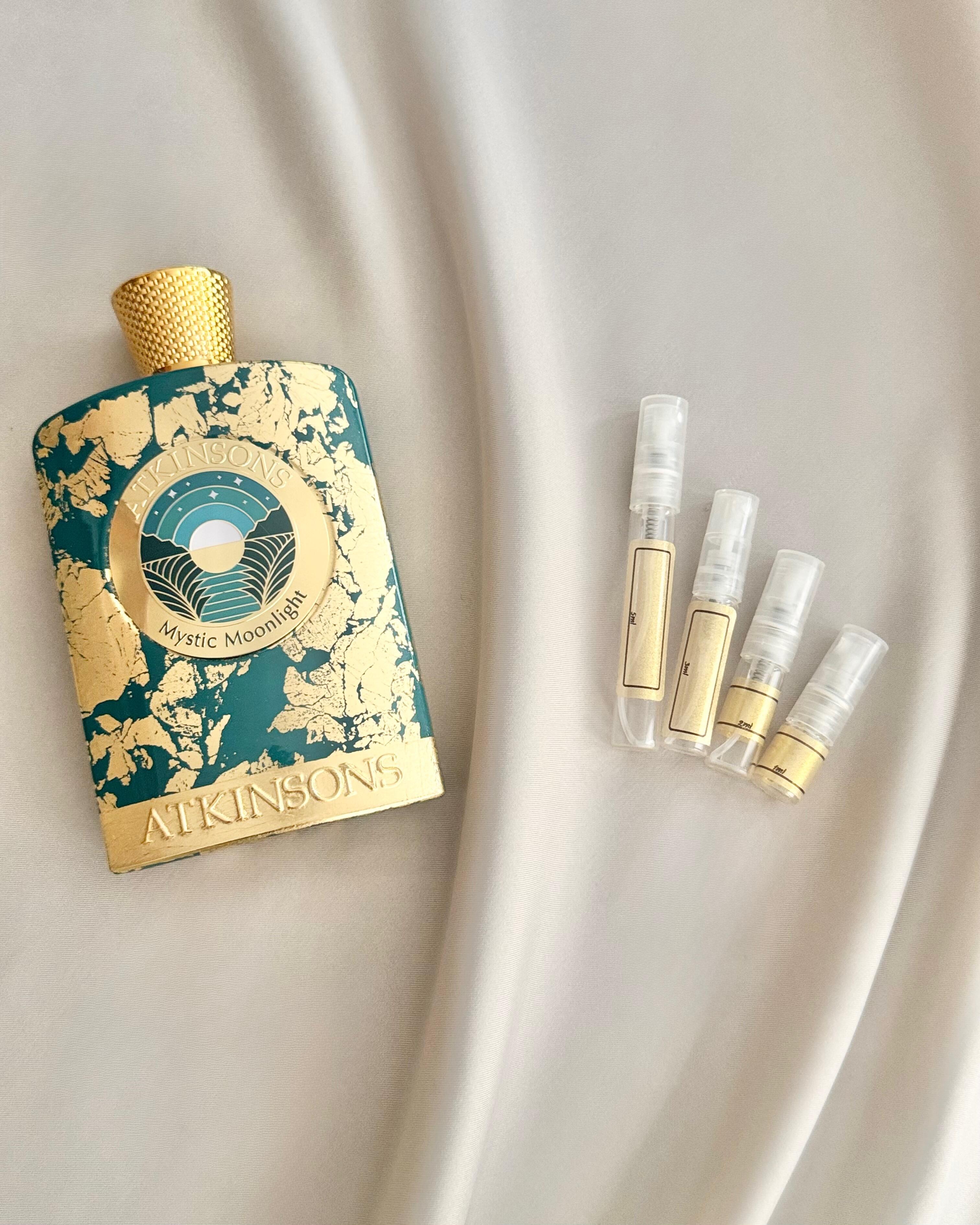 Atkinsons Mystic Moonlight with sample bottles