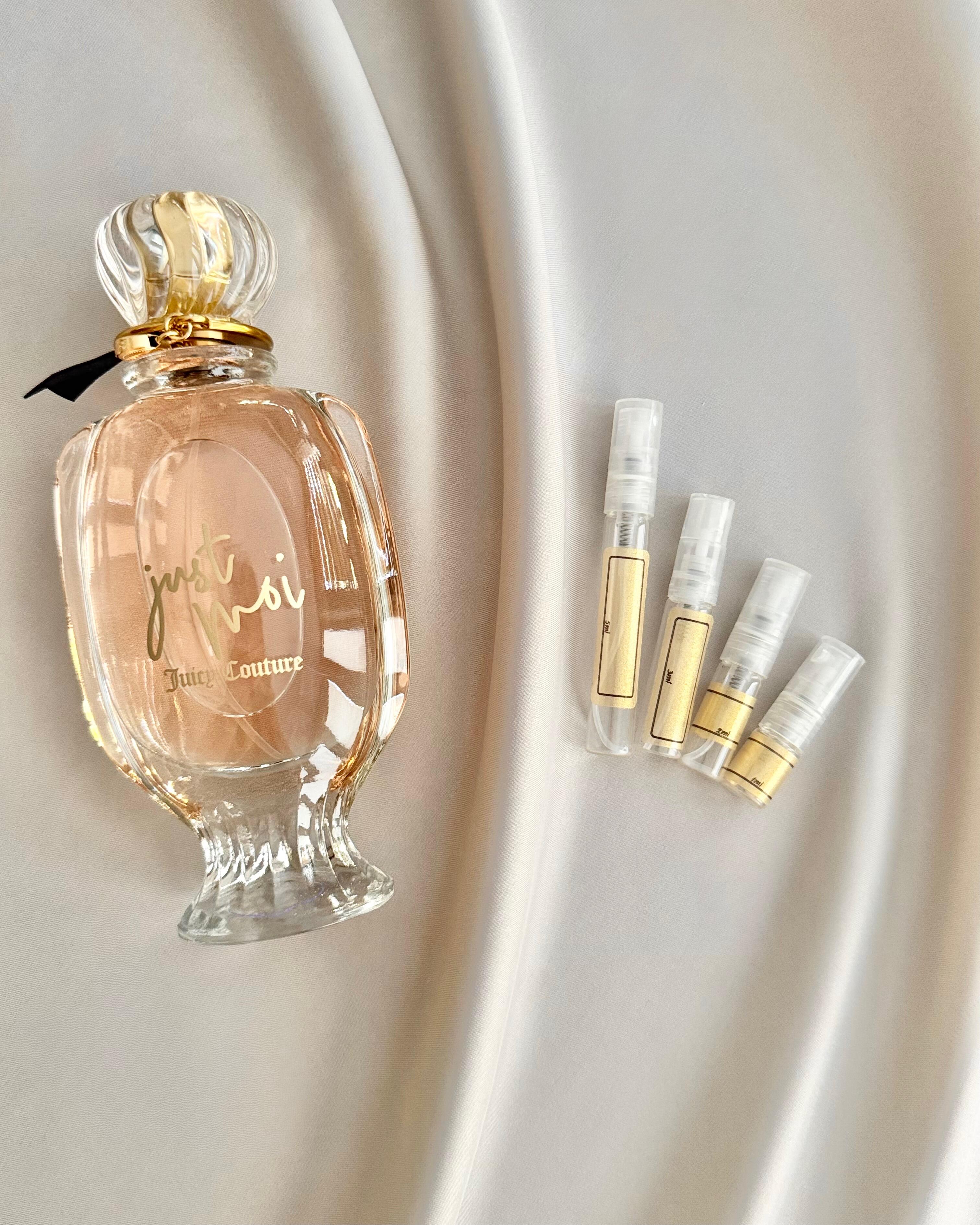 Juicy Couture Just Moi with sample bottles