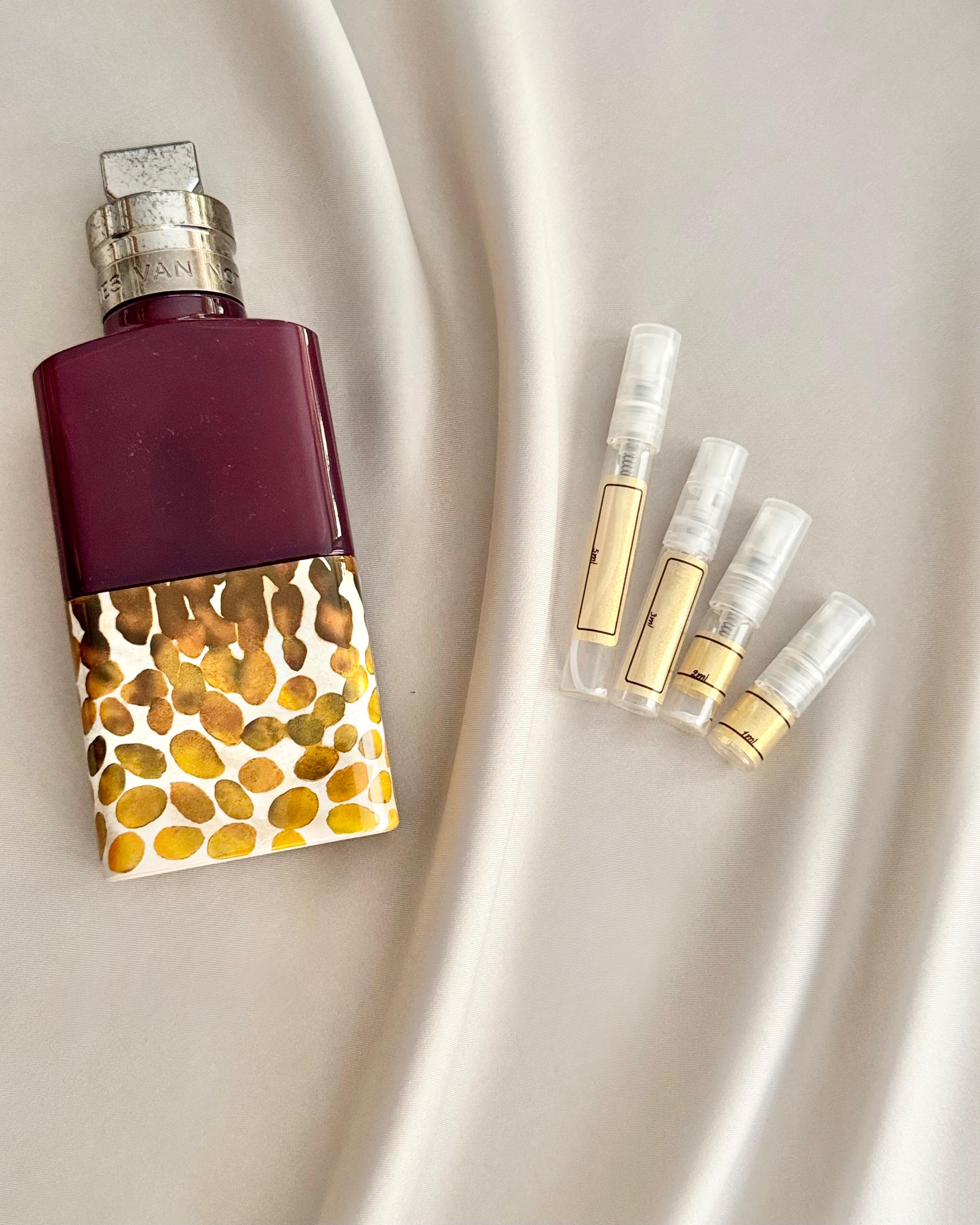 Dries Van Noten Velvet Violet with sample bottles