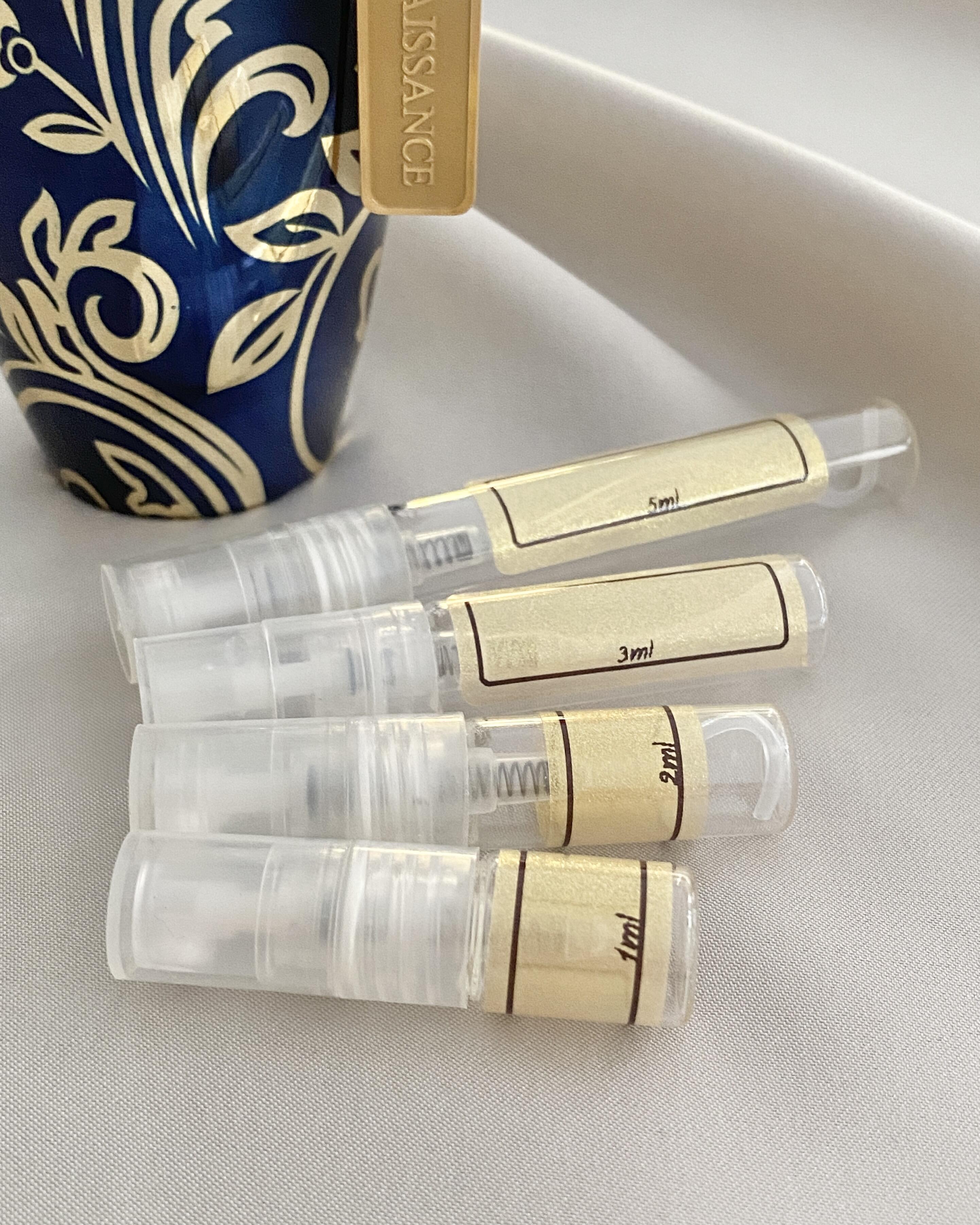 The Merchant of Venice Renaissance and sample bottles