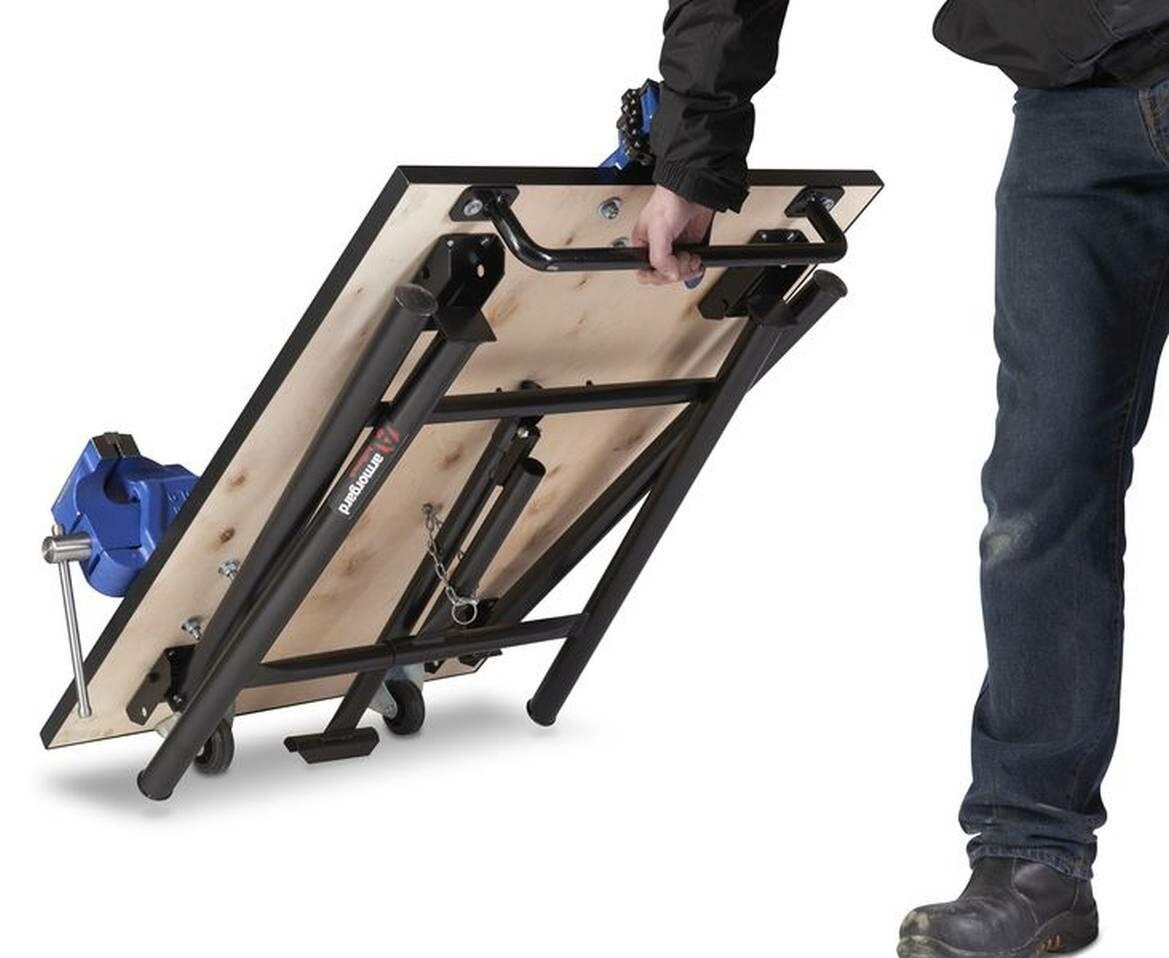 BH1080 HW wheels heavy duty Folding Work Platform