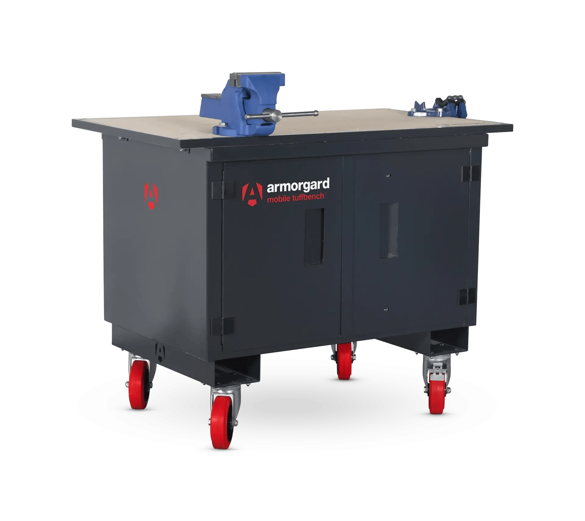 Armorgard MHB12-VF mobile workbench with vice