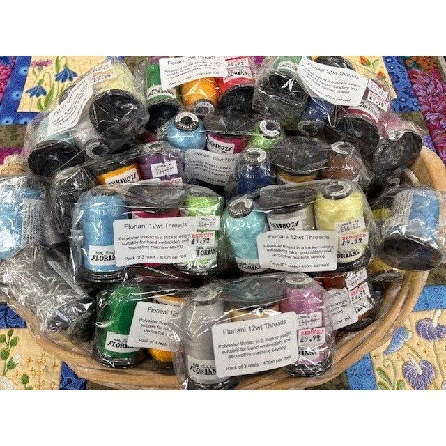 CLEARANCE! Lucky Dip Floriani 12wt Threads - 3 pack 1