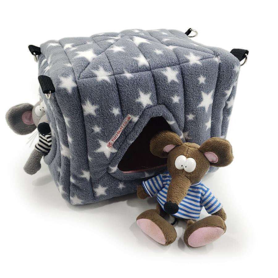 Fuzzbutt Luxury Snooze Cube hanging cube for rats, chinchillas, small furries, rat hammock, chinchilla hammock