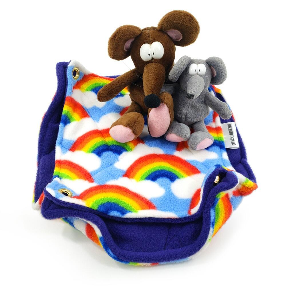 Fuzzbutt Stack-a-Fuzz mini double hammock for hamsters, mice, degu, gliders.