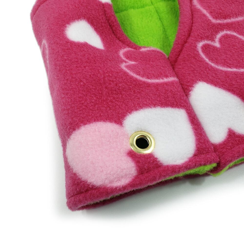 Large fleece hanging tube for rats, chinchillas, degu, small furries, Fuzzbutt XL Choob handmade in the UK