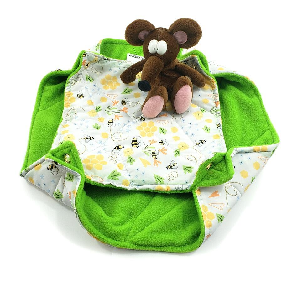 fleece double hammock for chinchillas, rats, small furries, rat hammocks