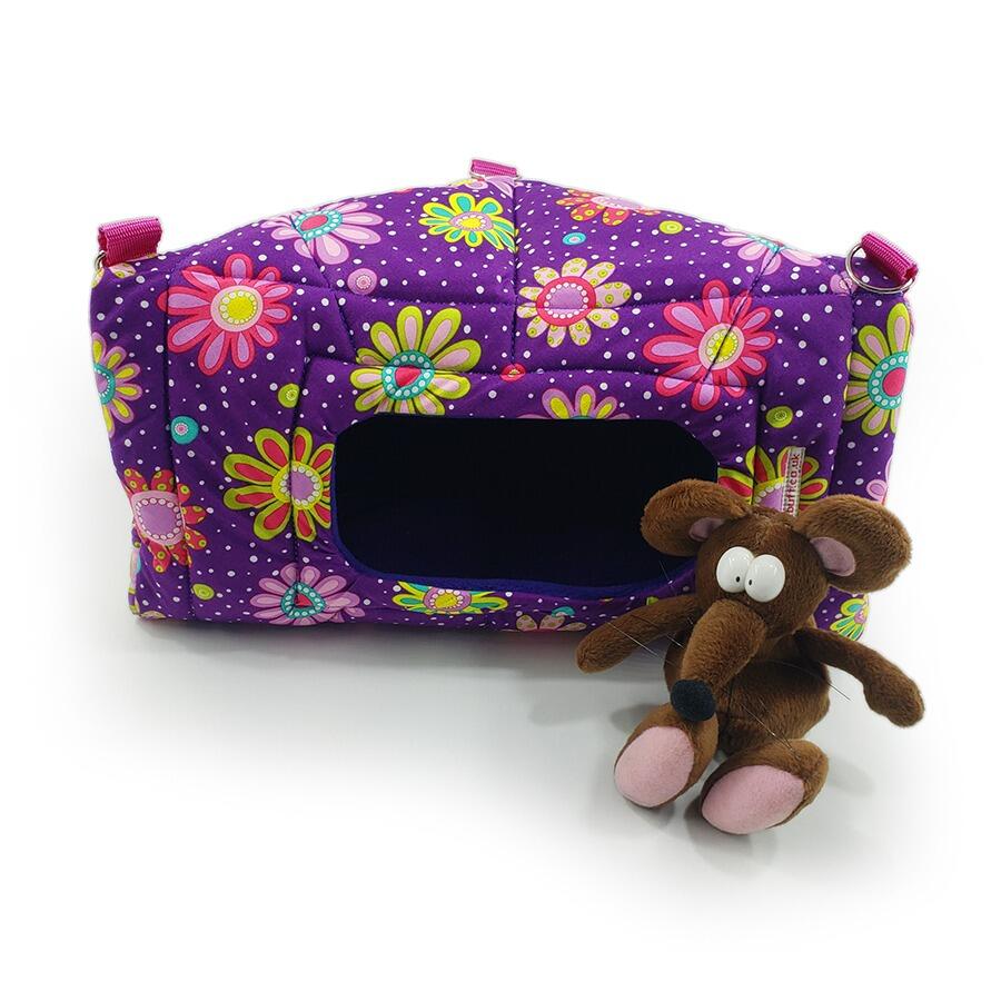 Fuzzbutt Cheezwedge floor-standing or hanging corner house for your rat, chinchilla, guinea pig