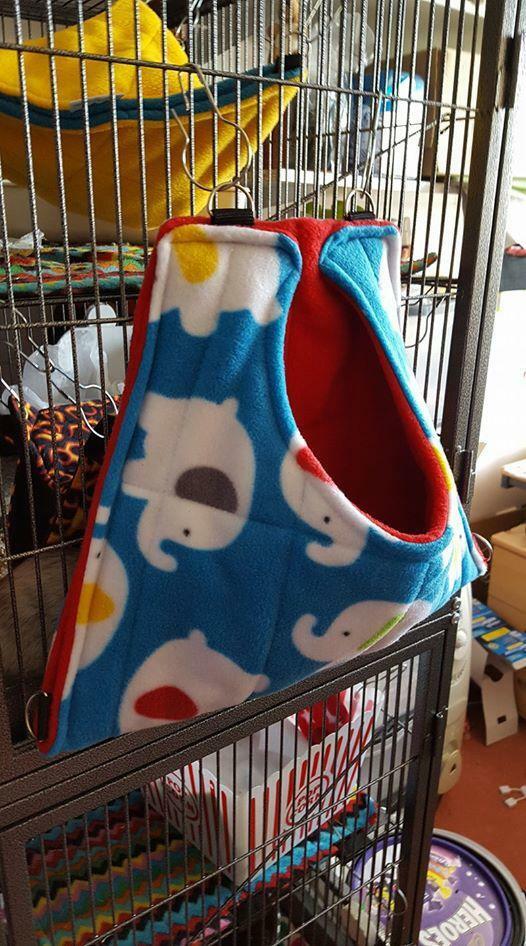 The Fuzzbutt Pouch Pod - multiway hanging rat hammock pod for your small furry!