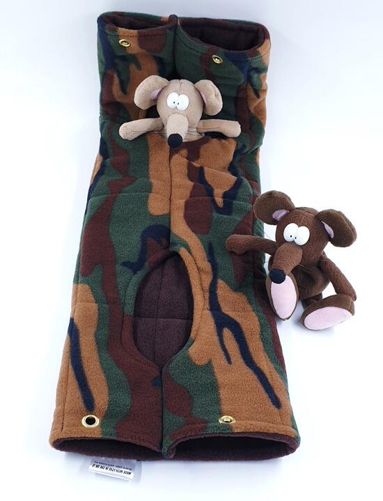 Large fleece hanging tube for rats, chinchillas, degu, small furries