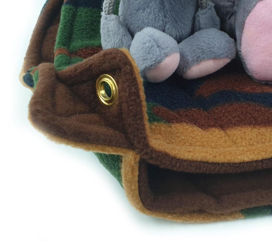 Fuzzbutt "Stack-a-Fuzz" mini double hammock for hamsters, mice, degu, gliders.