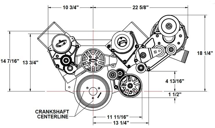 ATI 1CB400-D1SC BBC Serpentine Accessory Drive w/D-1SC
