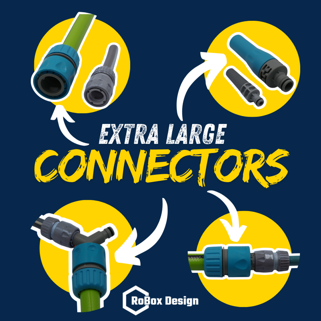 Extra Large Hose Connectors for 1" 25mm hose pipe