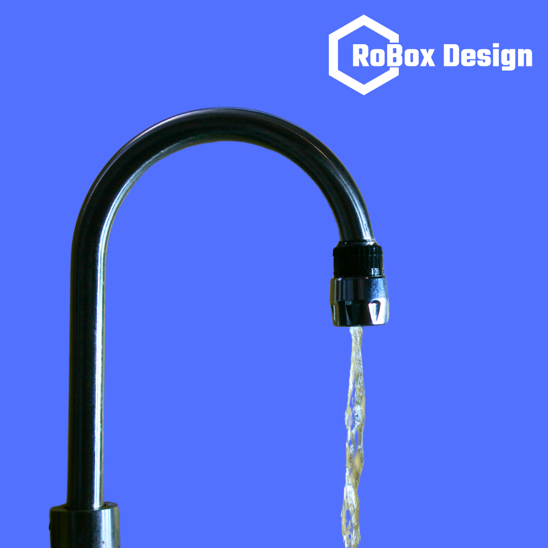 Chrome effect quick hose connector attached to internal tap