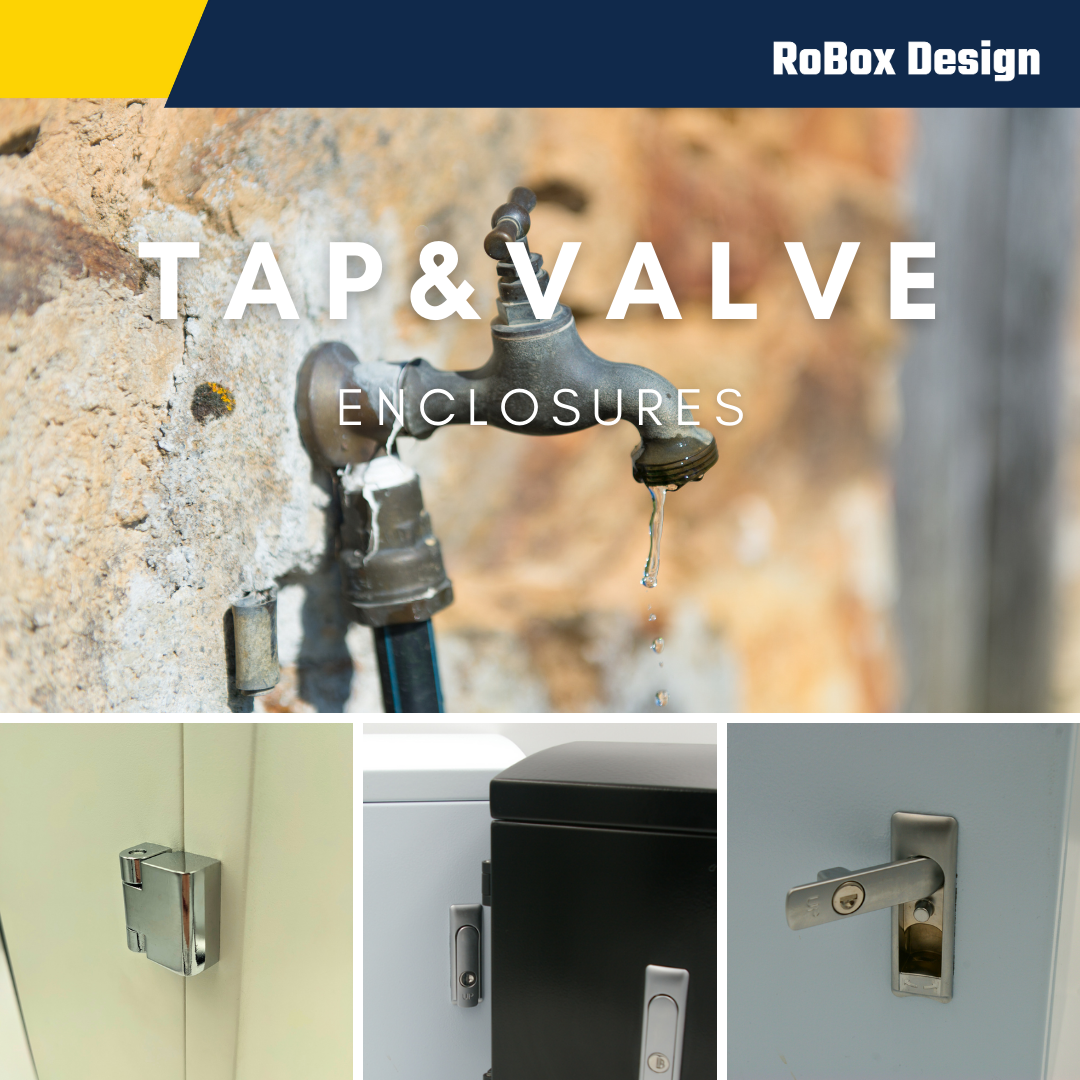 Montage of taps and tap enclosures