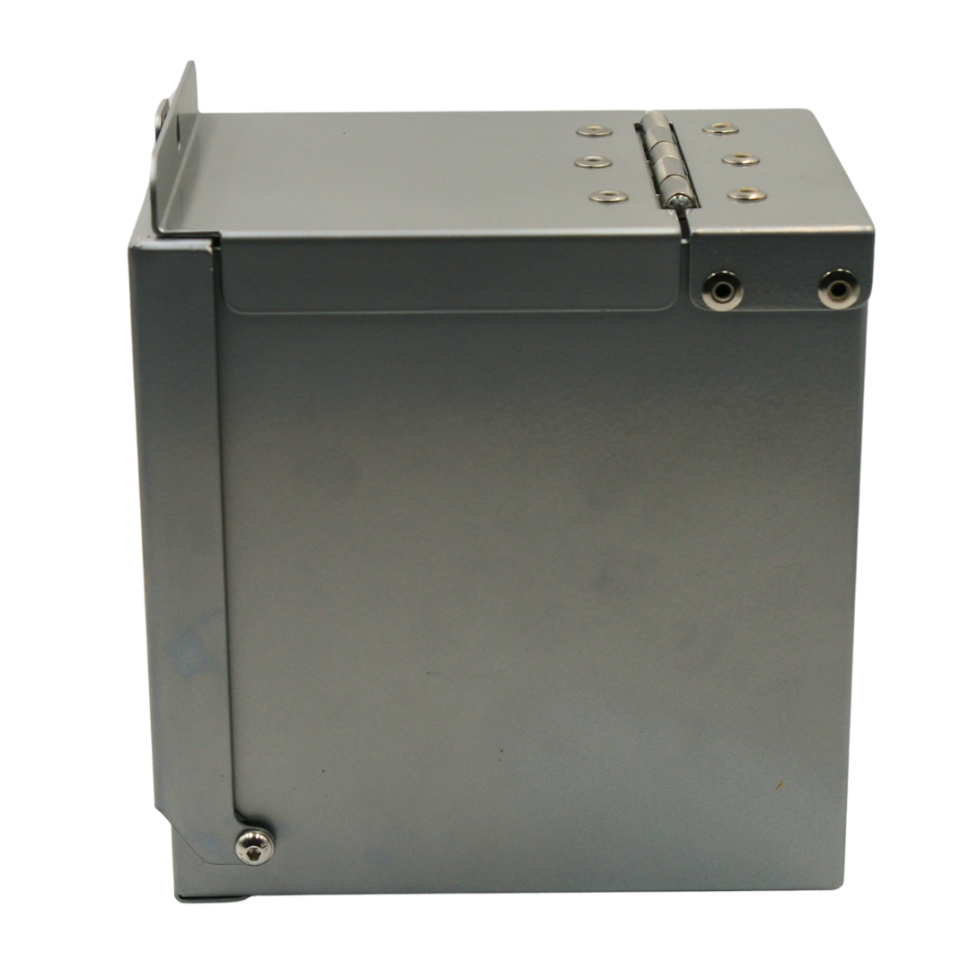 Side view of RBTJ-110NXG Tap Jaw Standard grey powder coated engineered tap lock guard – robust steel tap protector with new design improvements