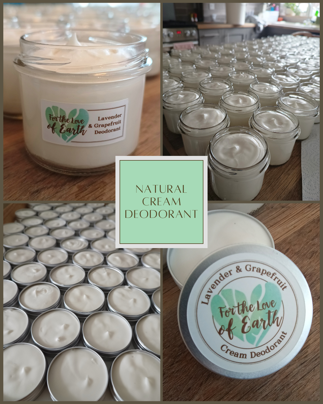 cream deodorant jars
