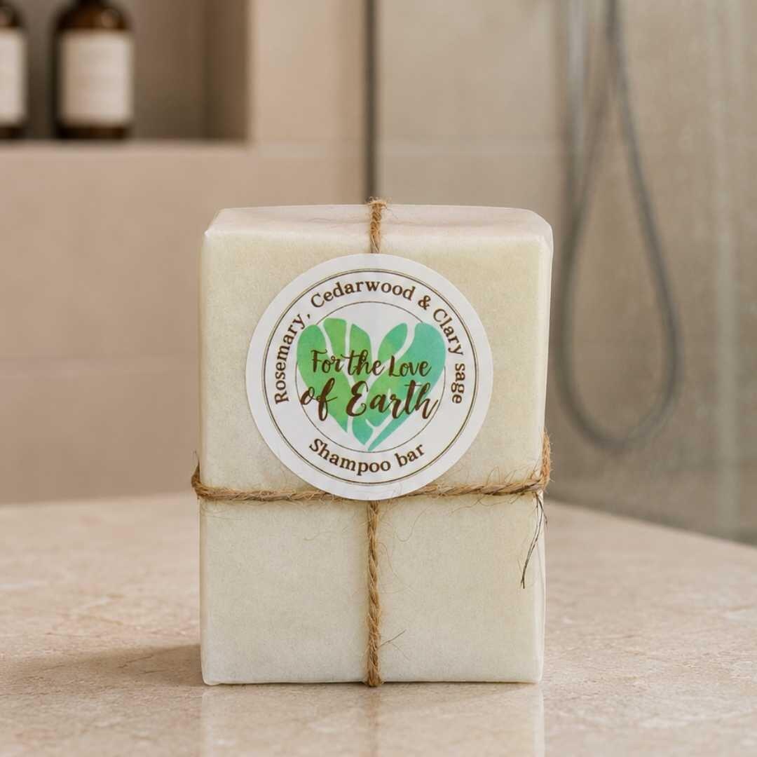 Rosemary, Cedar Wood, and Clary Sage shampoo bar