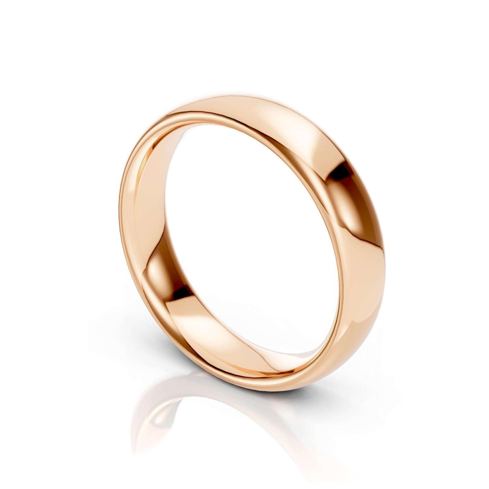Mens 5mm heavy traditional court comfort fit wedding ring 2.1mm depth in gold platinum palladium and argentium silver