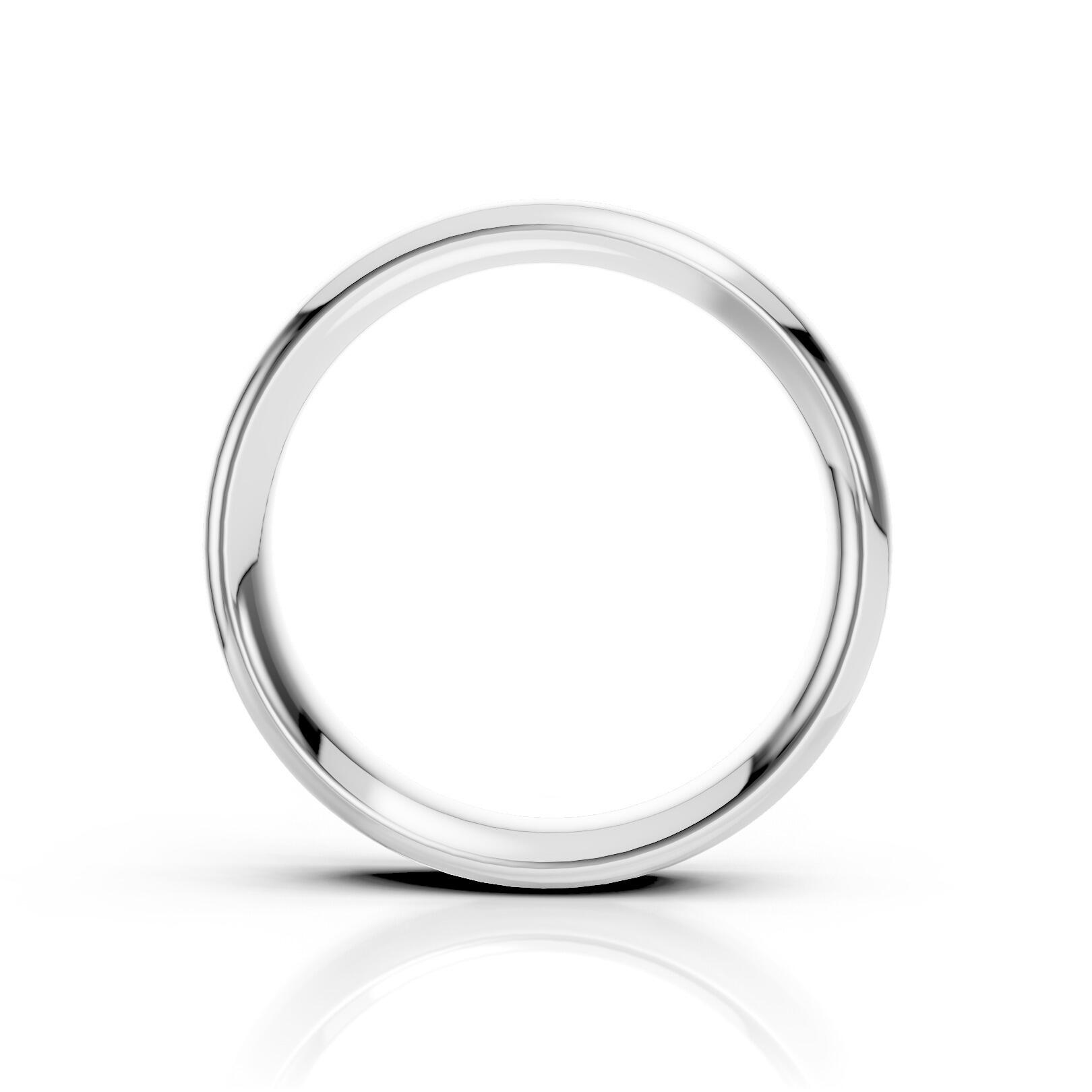 Mens 5mm heavy traditional court comfort fit wedding ring 2.1mm depth in gold platinum palladium and argentium silver