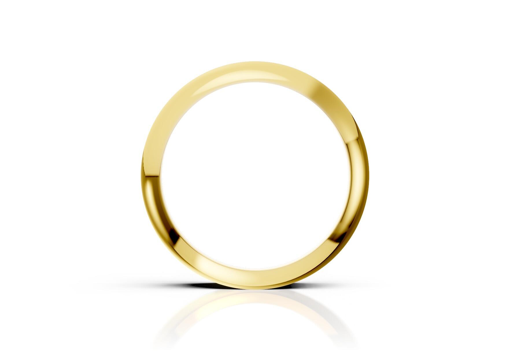 Ladies 5mm medium flat court comfort fit wedding ring 1.7mm depth in yellow gold white gold rose gold platinum palladium and argentium silver