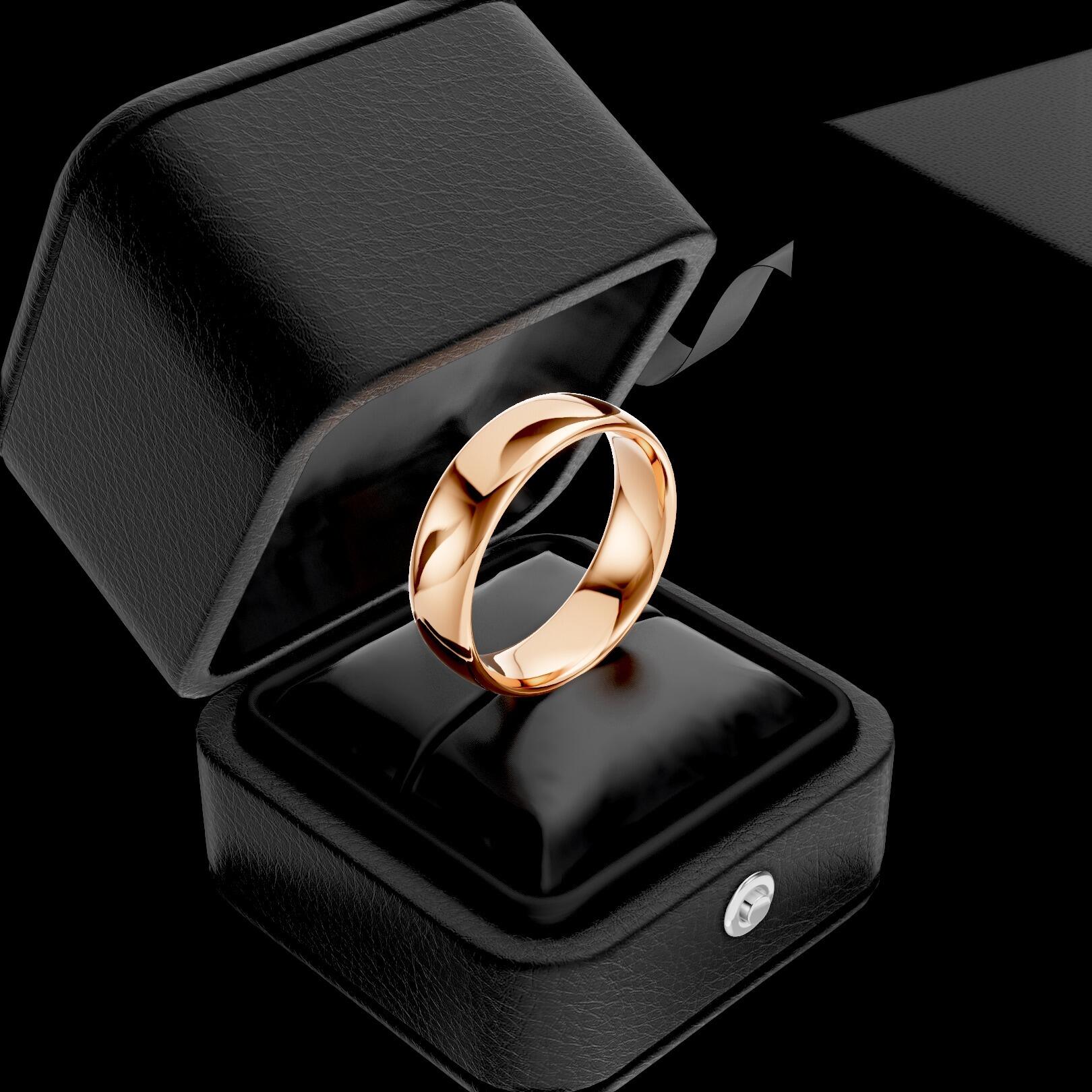 Mens 6mm medium traditional court comfort fit wedding ring 1.7mm depth in gold platinum palladium argentium silver titanium and black zirconium