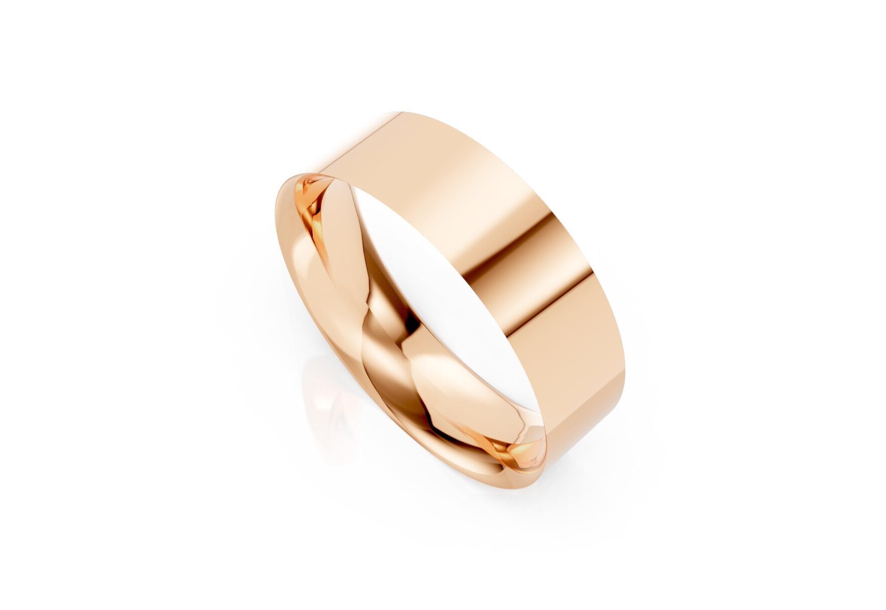 Ladies 6mm light flat court comfort fit wedding ring 1.3mm depth in yellow gold white gold rose gold platinum palladium and argentium silver