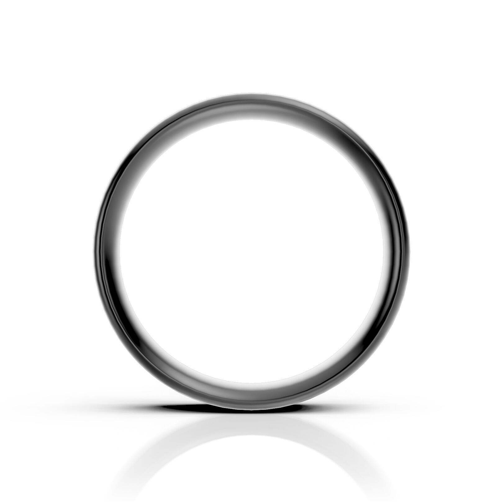 Mens 6mm medium traditional court comfort fit wedding ring 1.7mm depth in gold platinum palladium argentium silver titanium and black zirconium