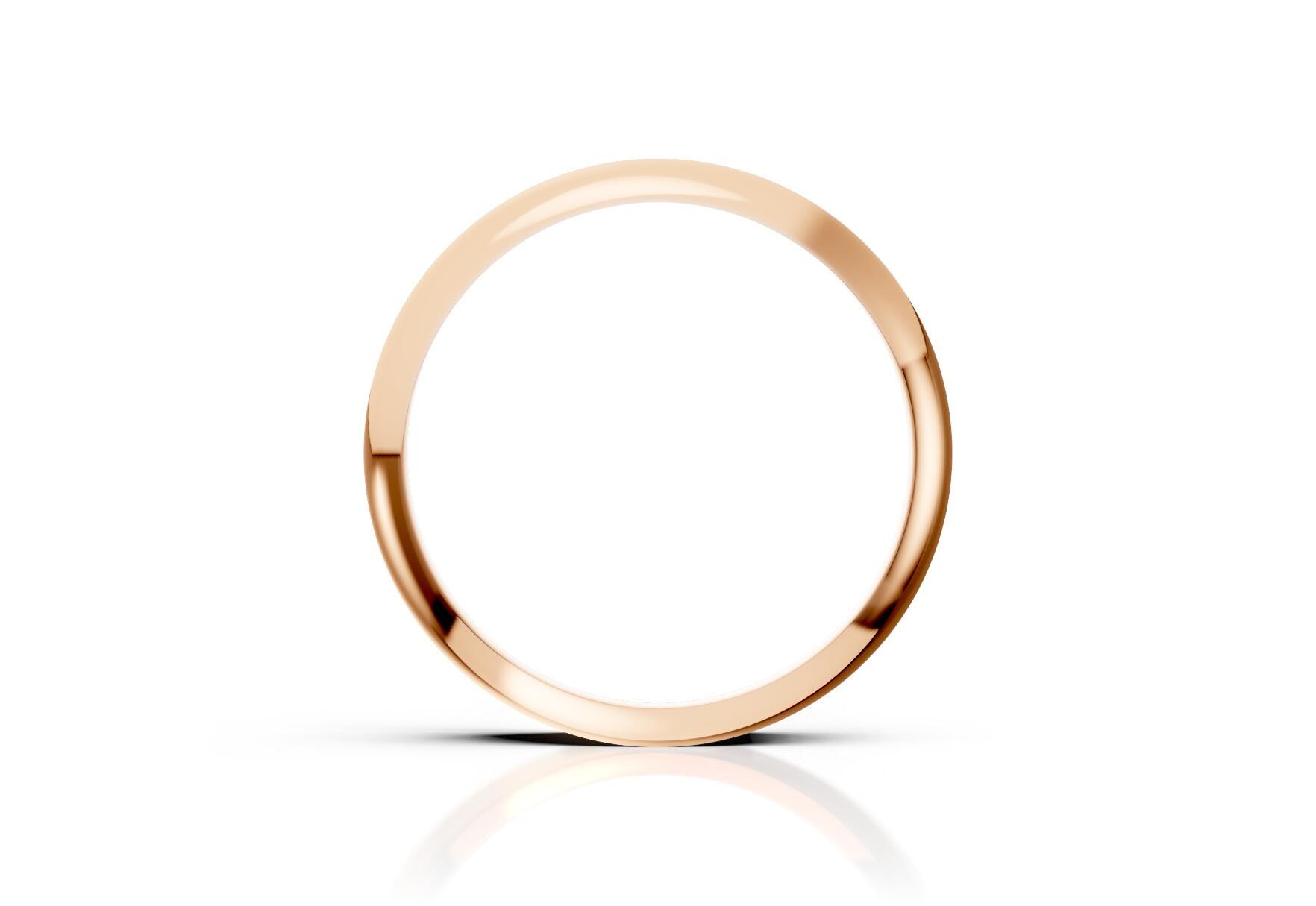 Ladies 4mm light flat court comfort fit wedding ring 1.3mm depth in yellow gold white gold rose gold platinum palladium and argentium silver