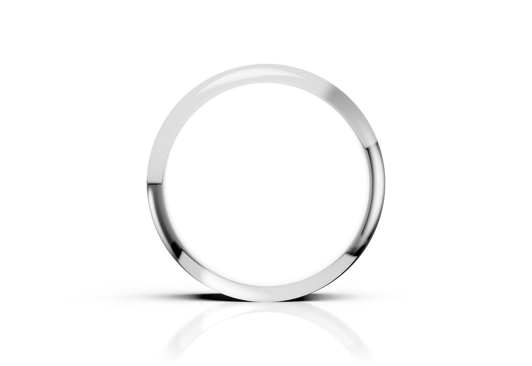 Ladies 6mm light flat court comfort fit wedding ring 1.3mm depth in yellow gold white gold rose gold platinum palladium and argentium silver