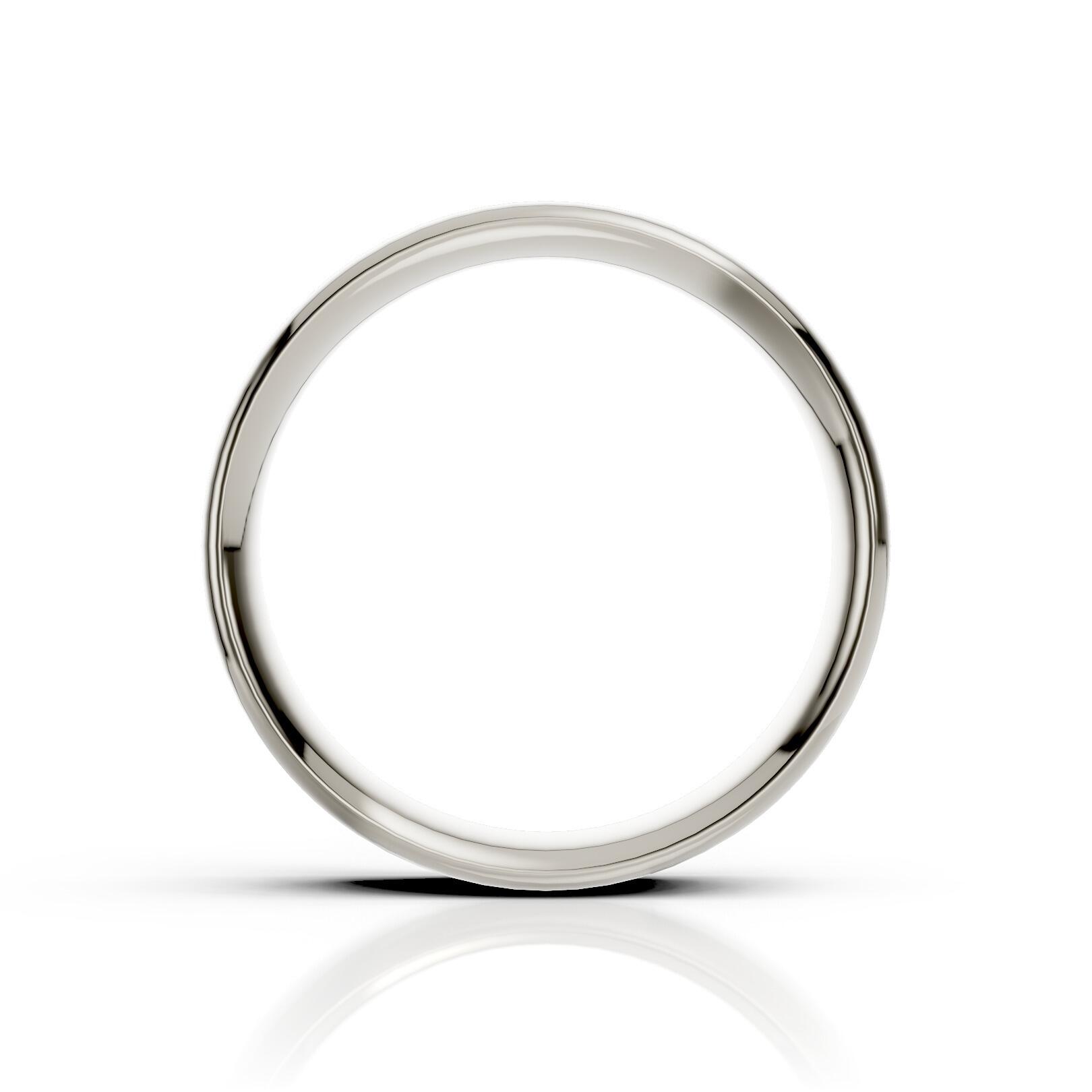 Mens 6mm medium traditional court comfort fit wedding ring 1.7mm depth in gold platinum palladium argentium silver titanium and black zirconium