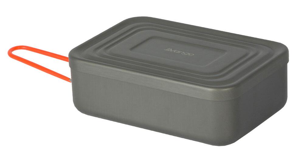 Hard Anodised Mess Tin with Lid 17.5cm - Main